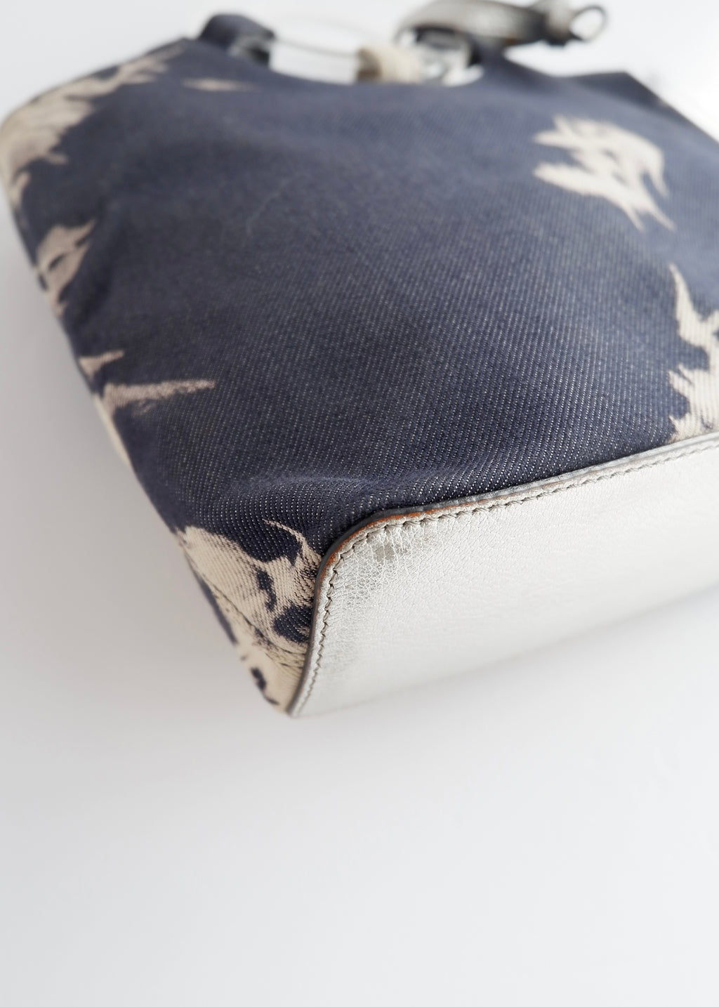Sac à main Céline vintage authentique en jean, d'occasion