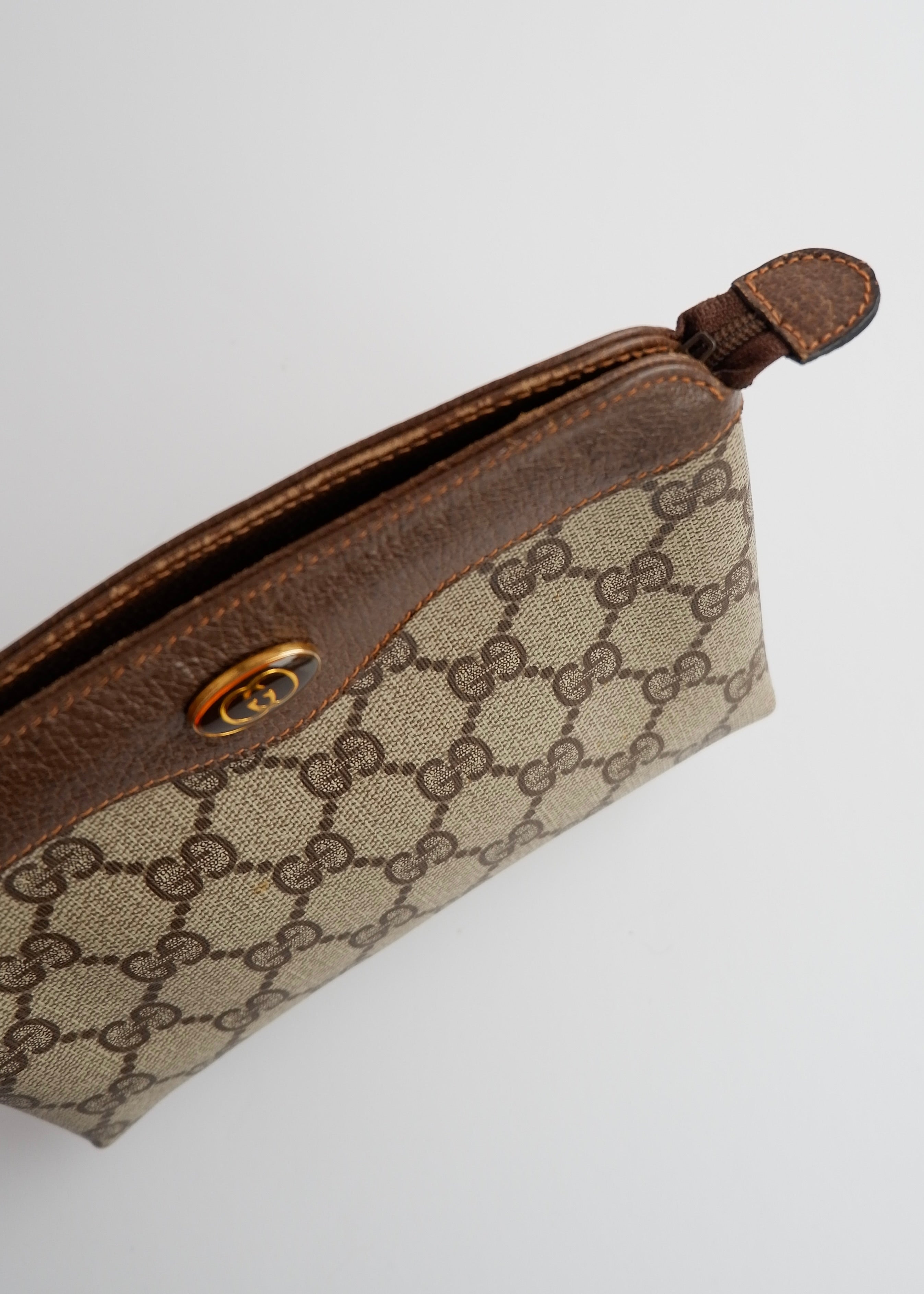 Authentic Preowned Vintage Gucci GG Canvas Pouch