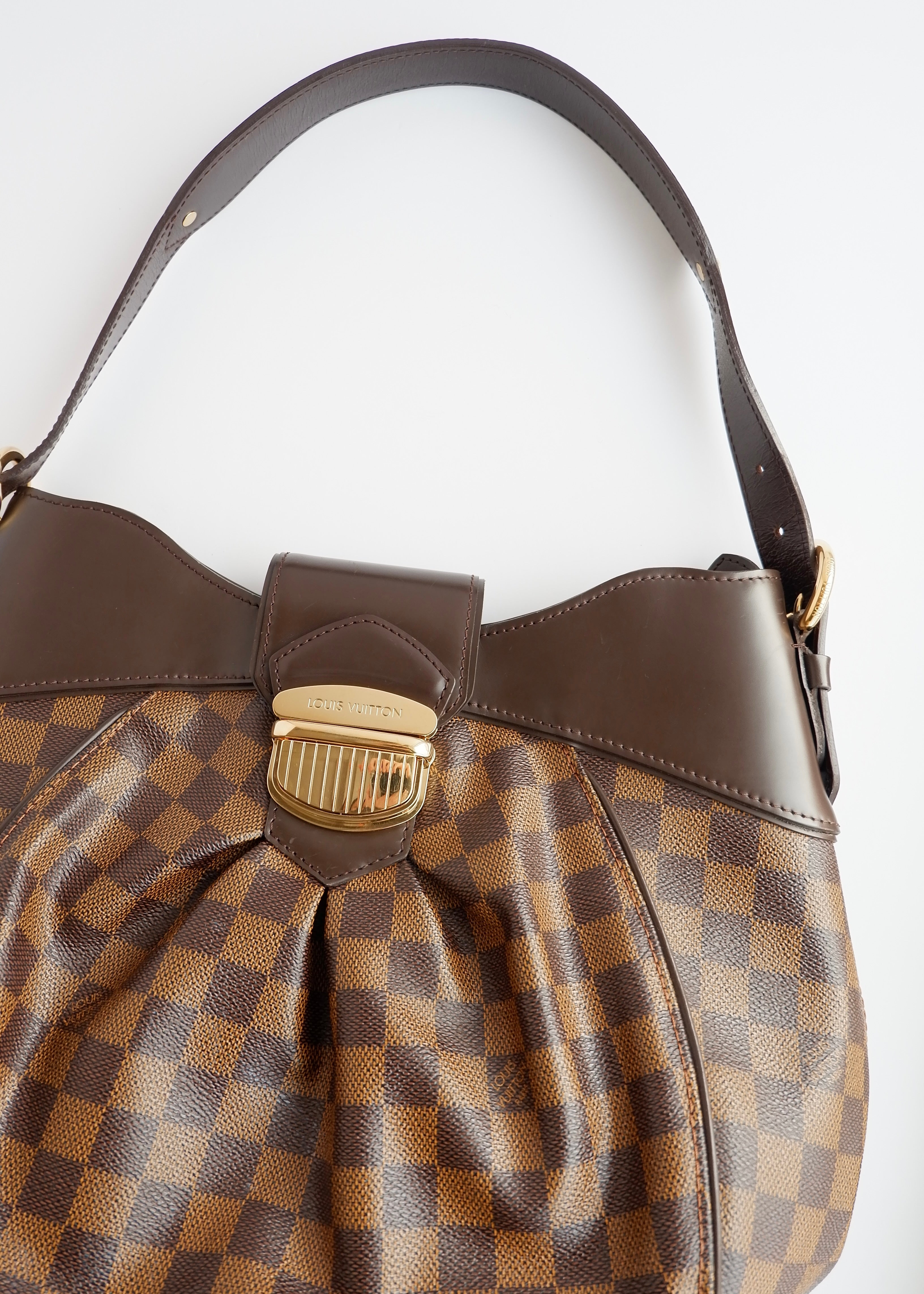 Authentic Preowned Louis Vuitton Damier Ebene Sistina MM Shoulder Bag