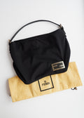 Authentic Preowned Fendi Black Neoprene Hobo Shoulder Bag