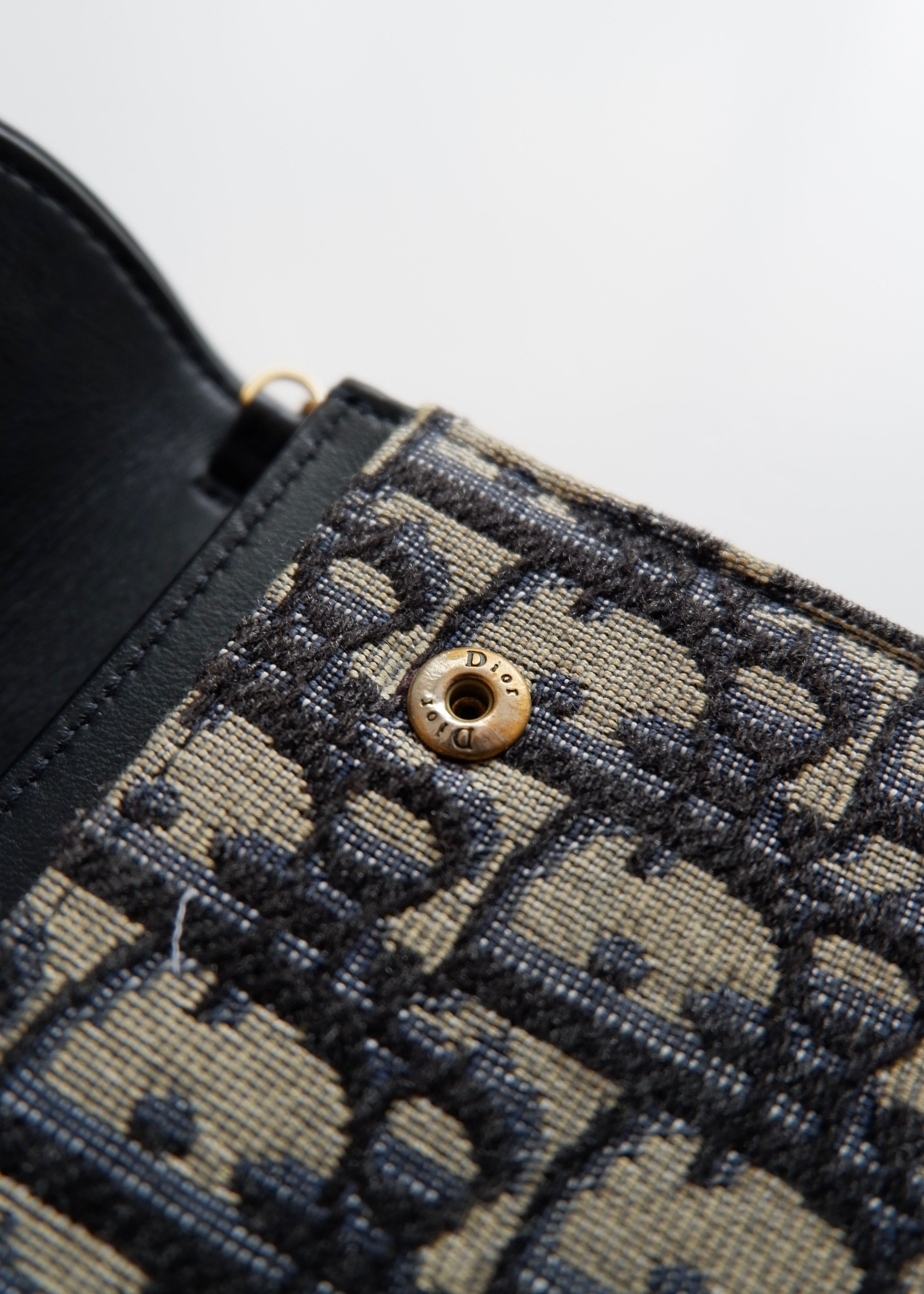 Authentic Preowned Dior Navy Oblique WOC Crossbody Bag