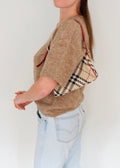 Authentic Preowned Burberry Red Novacheck Shoulder Bag