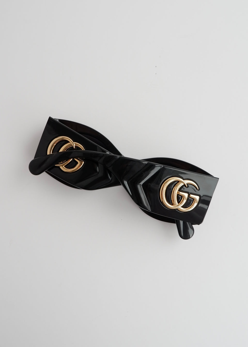 Authentic Preowned Gucci Black GG Marmont Square Frame Sunglasses
