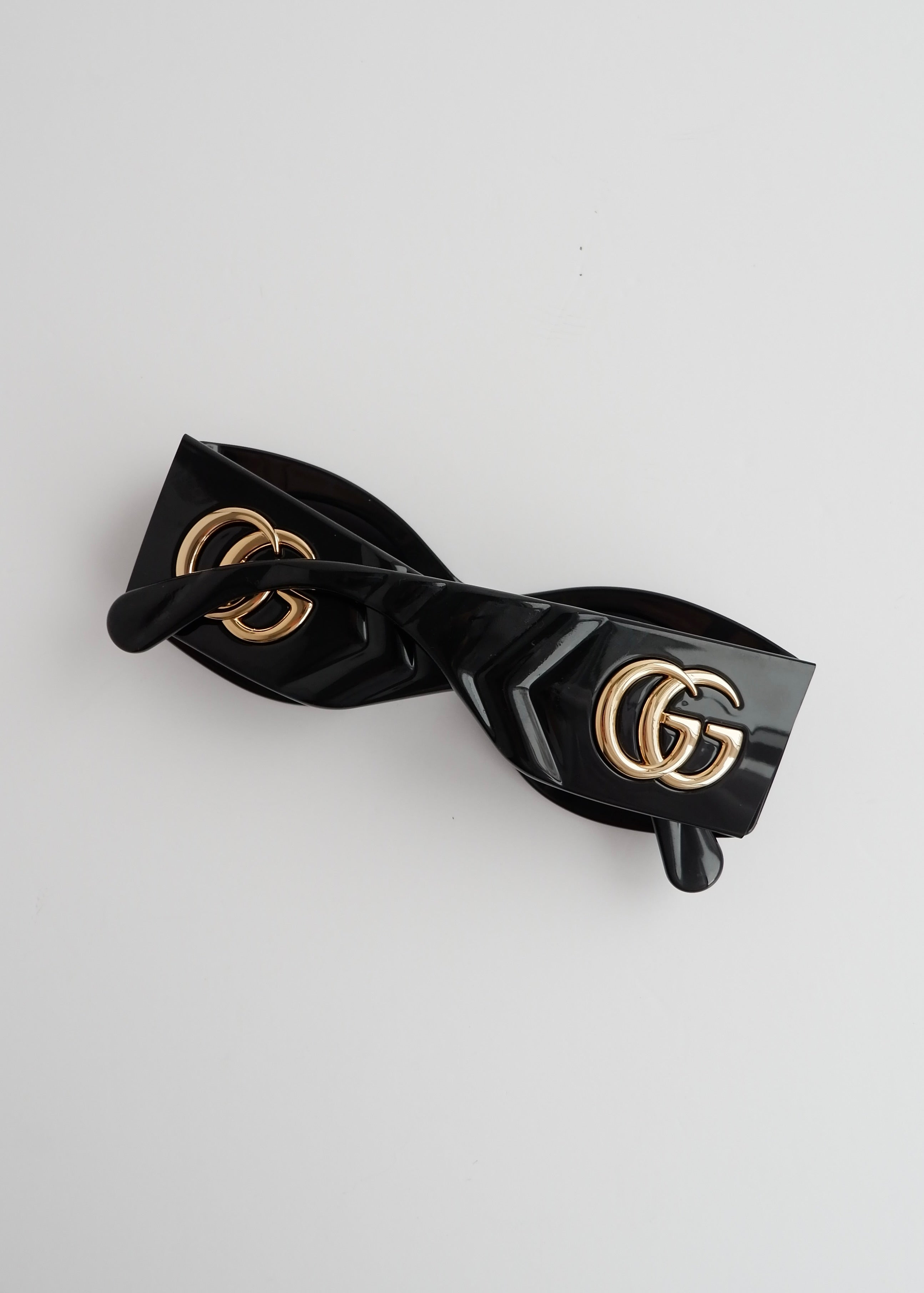 Authentic Preowned Gucci Black GG Marmont Square Frame Sunglasses