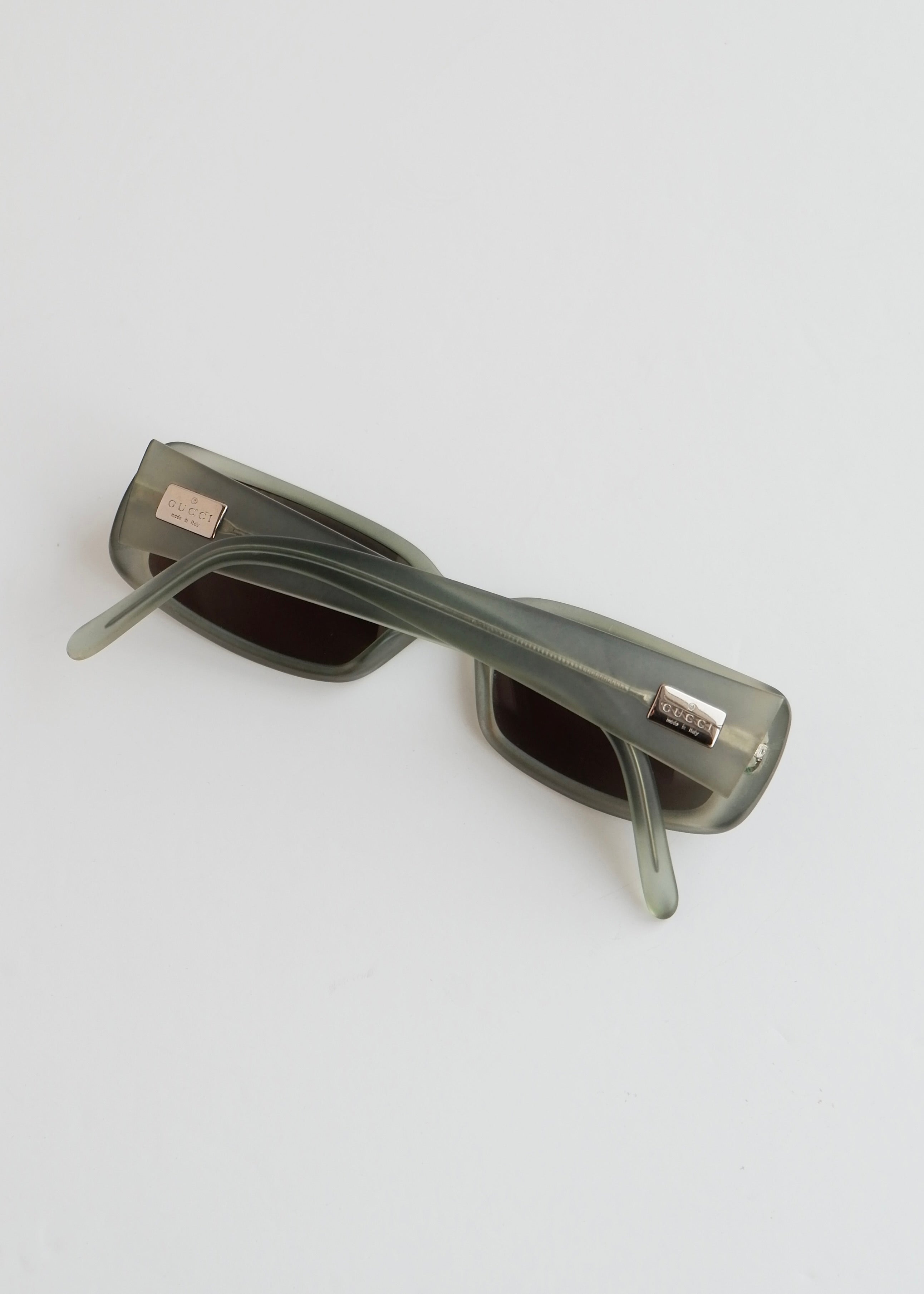 Authentic Preowned Gucci Grey Acetate Square Frame Sunglasses