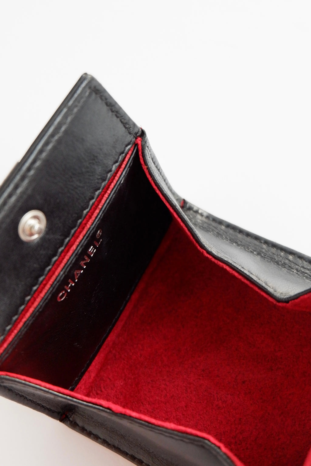 Authentic Preowned Chanel Black Patent Coin Pouch