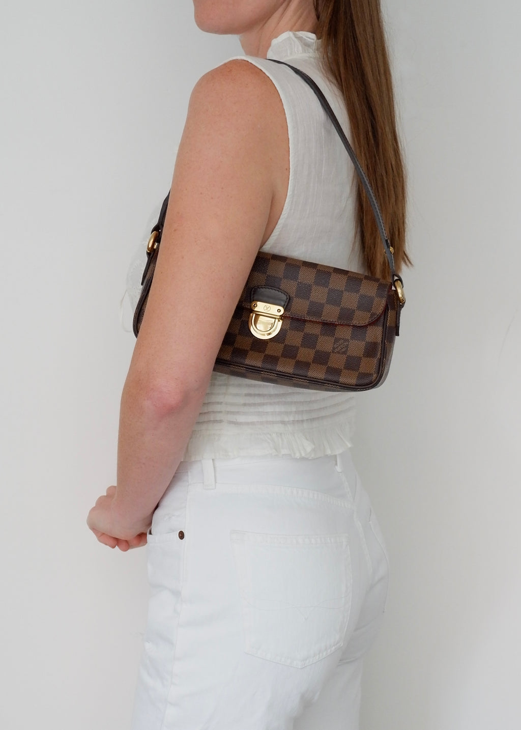 Preowned Louis Vuitton Damier Ebene Ravello PM