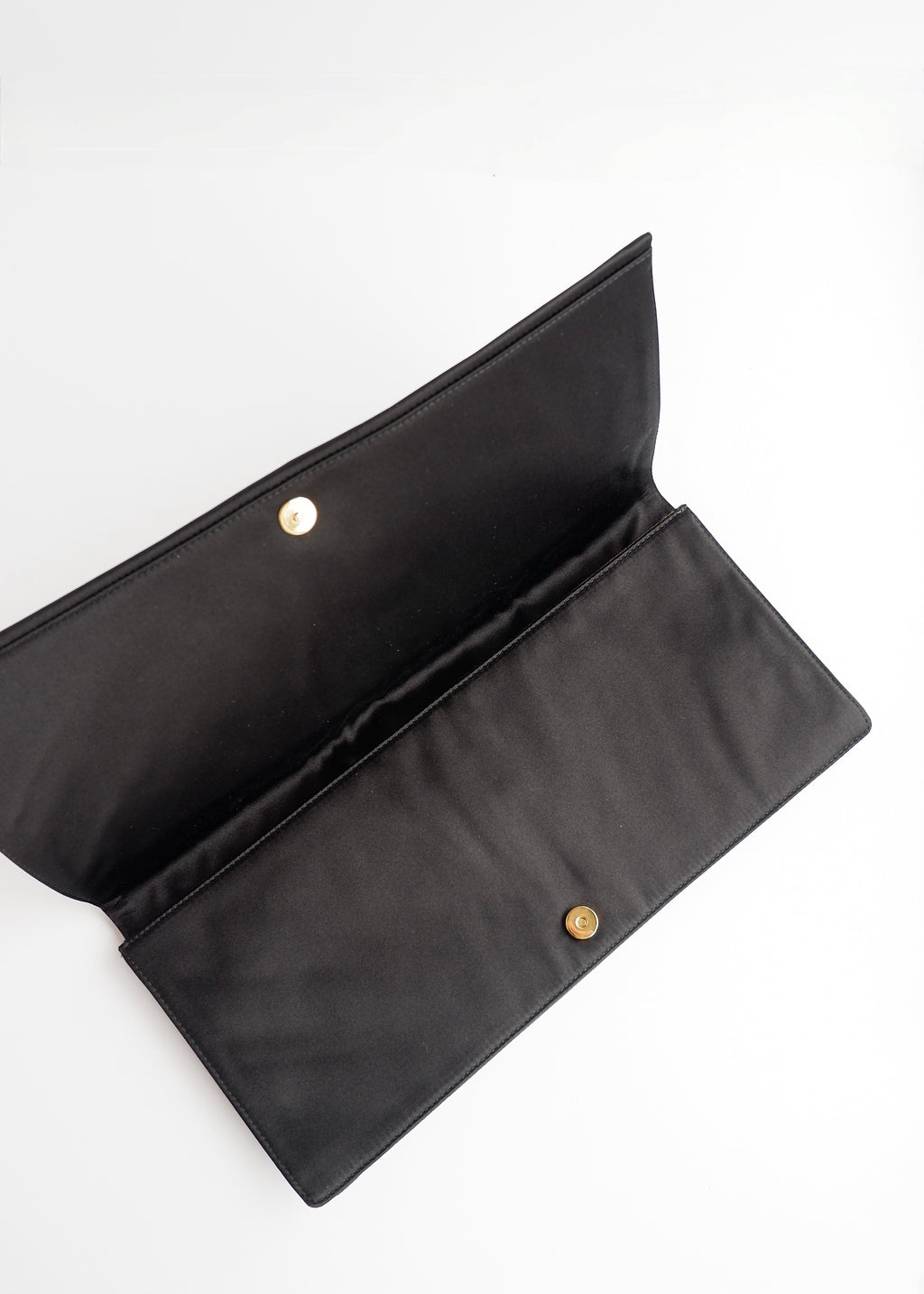 Authentic Preowned Prada Black Satin Clutch