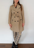 Trench-coat mi-long beige Burberry d'occasion authentique - T.S