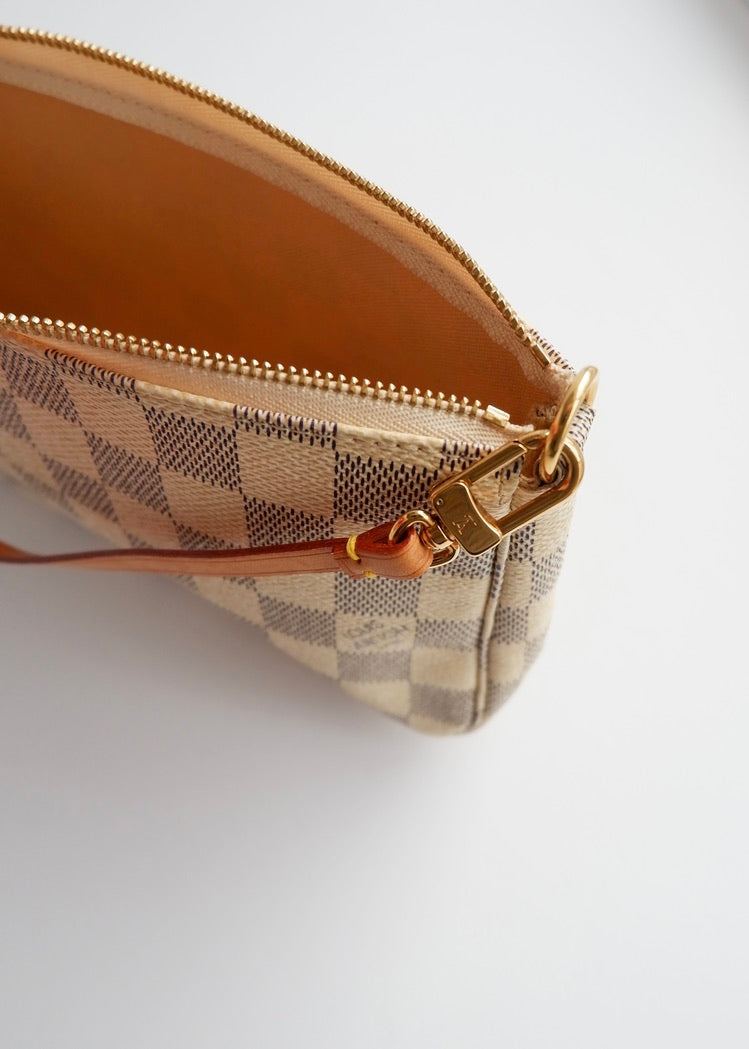 Authentic Preowned Louis Vuitton Damier Azur Pochette Accessories