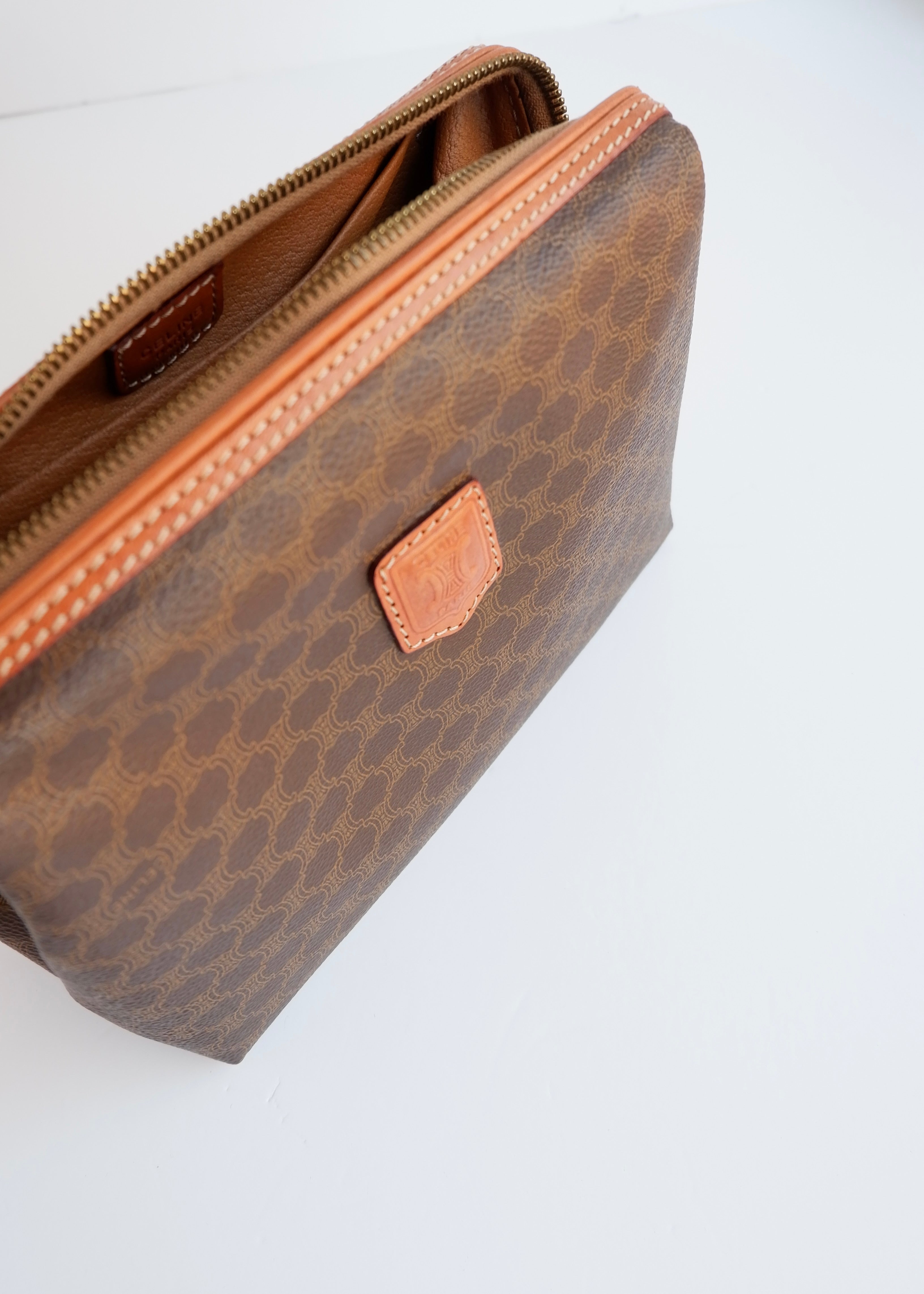 Authentic Preowned Vintage Celine Macadam Cosmetic Pouch