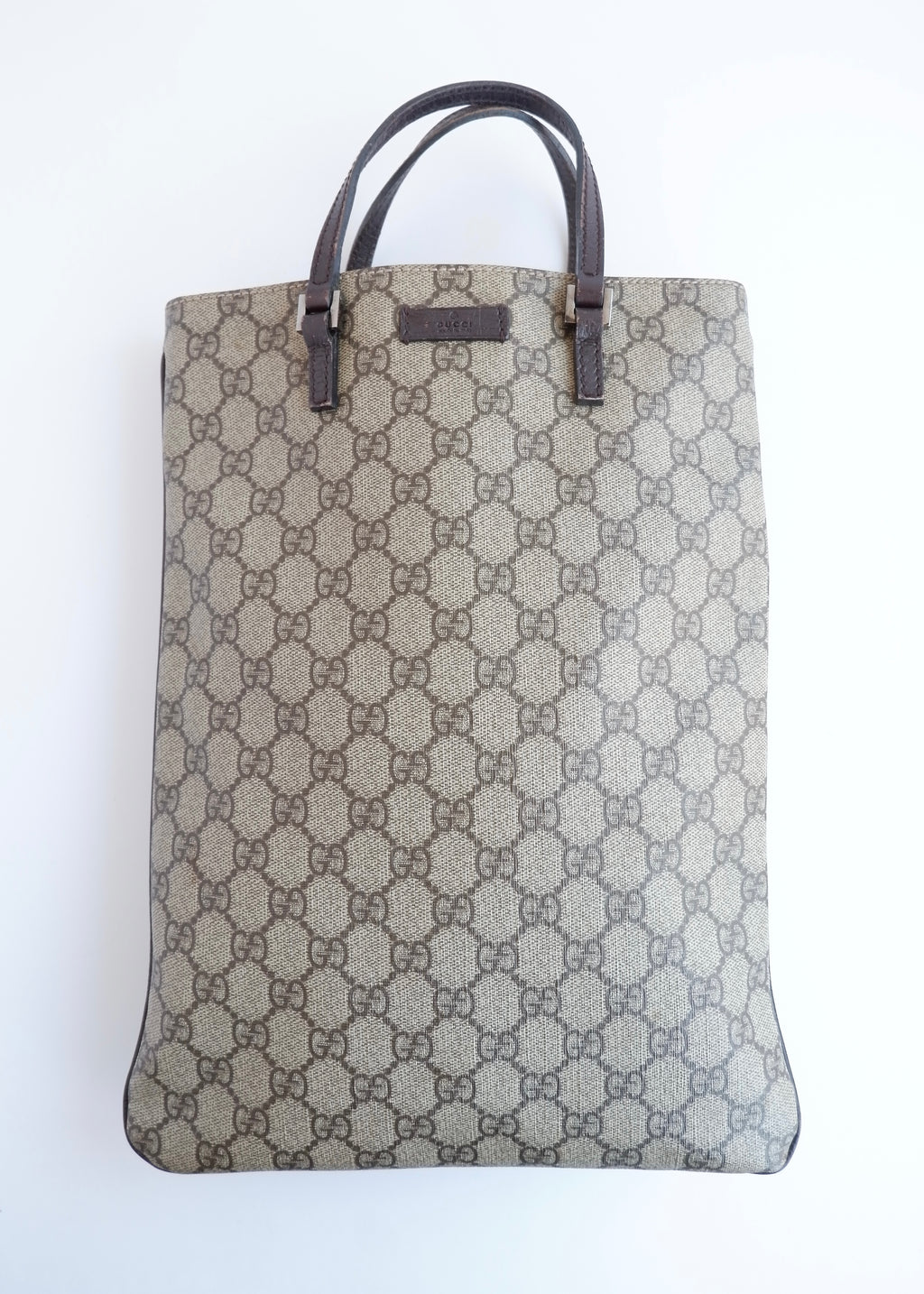 Authentic Preowned Gucci Brown GG Canvas Top Handle Handbag
