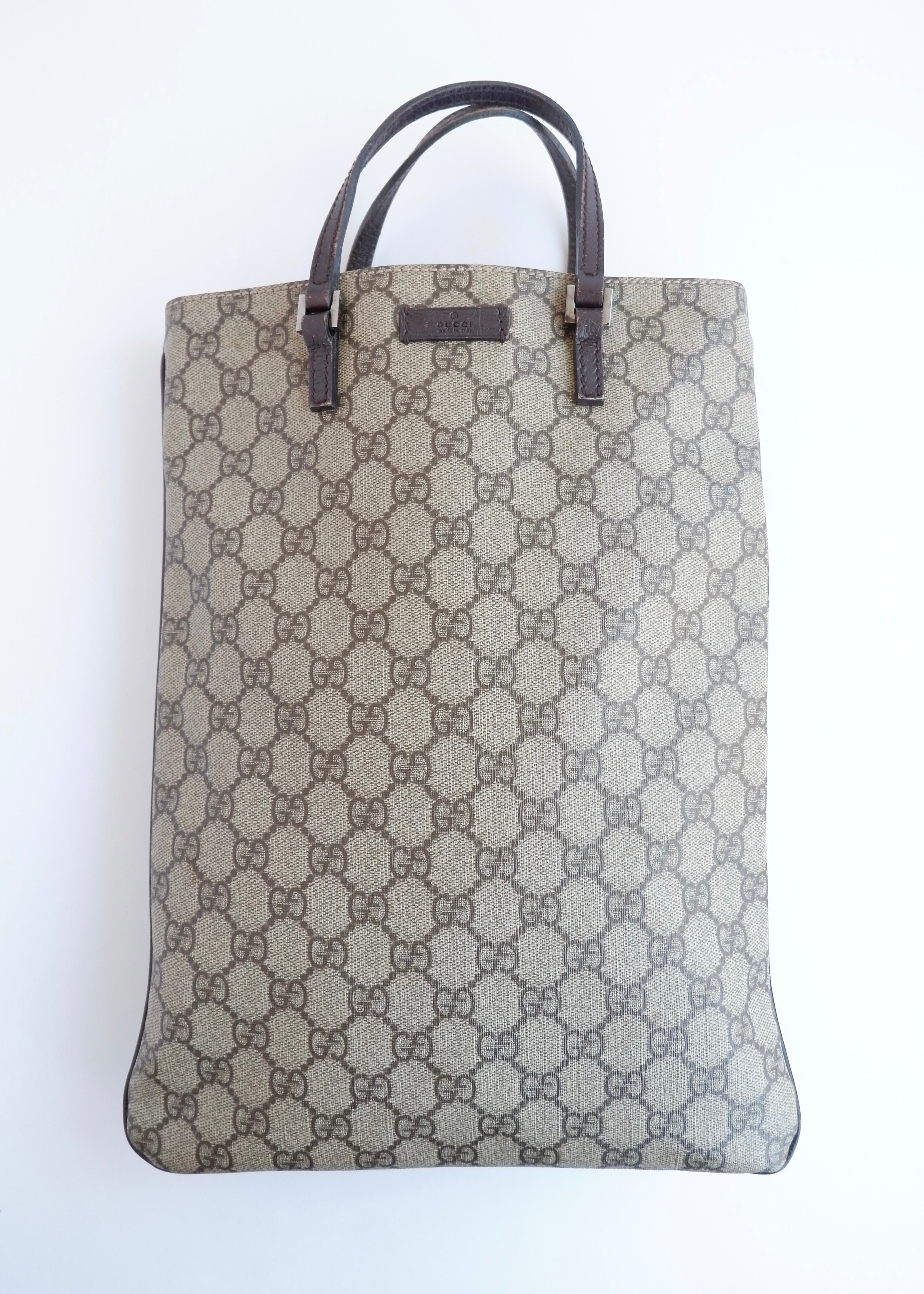 Authentic Preowned Gucci Brown GG Canvas Top Handle Handbag