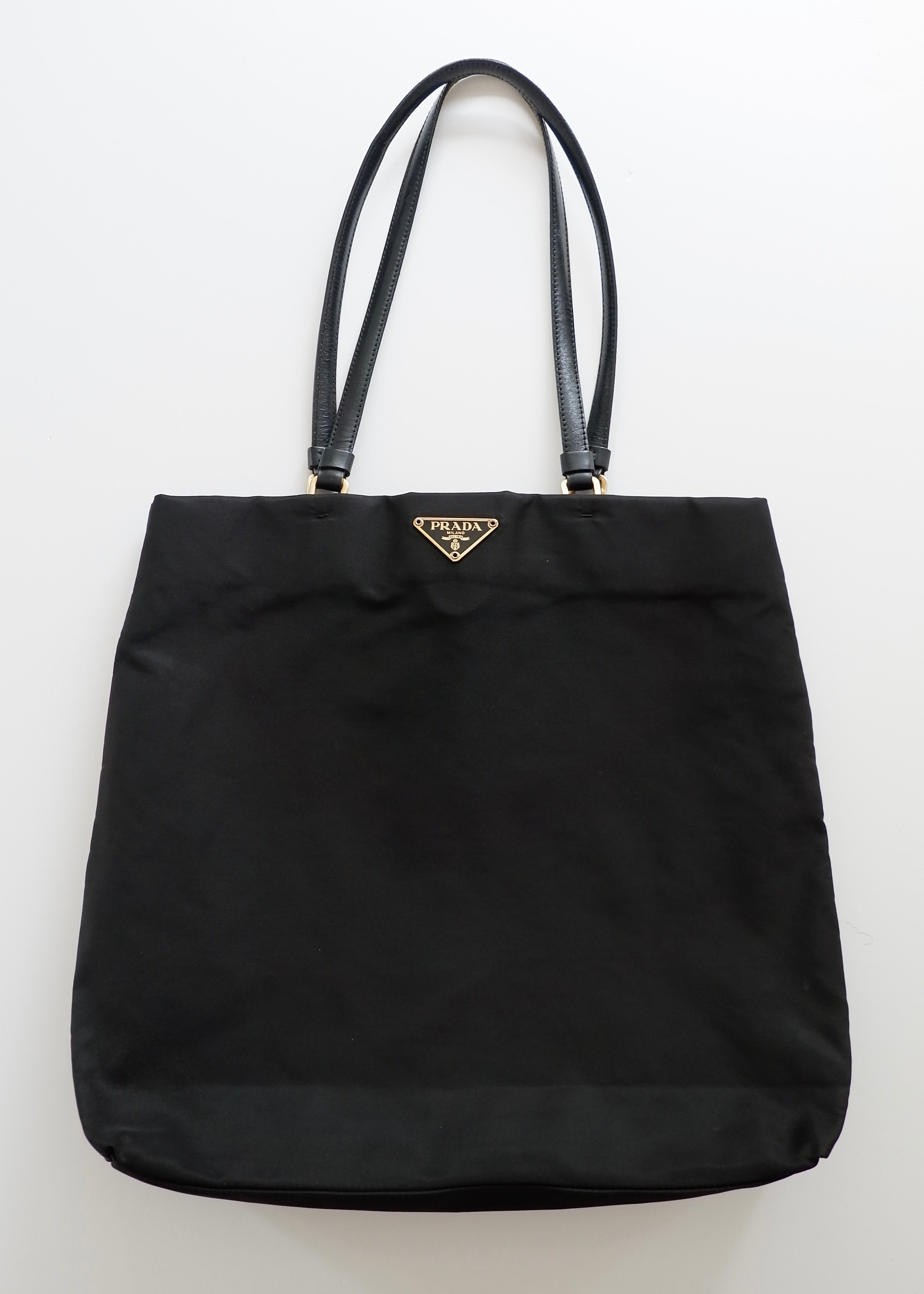 Authentic Preowned Prada Black Nylon Shoulder Tote GHW
