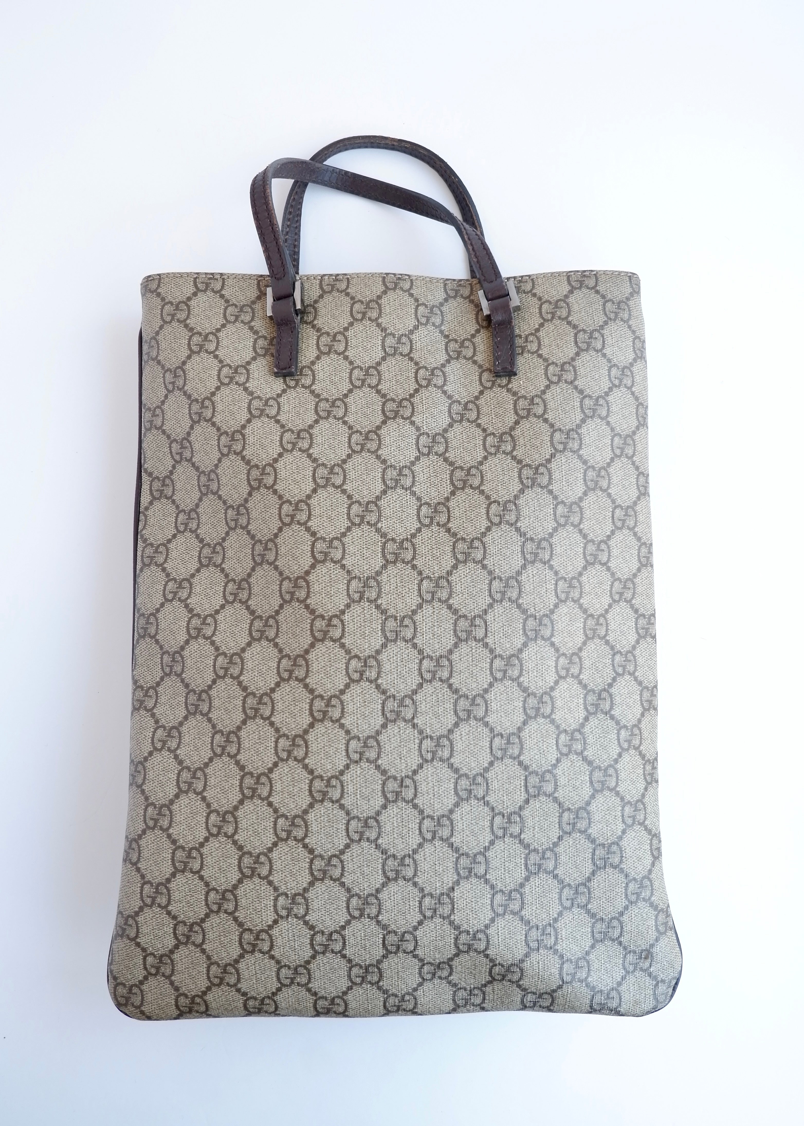 Authentic Preowned Gucci Brown GG Canvas Top Handle Handbag