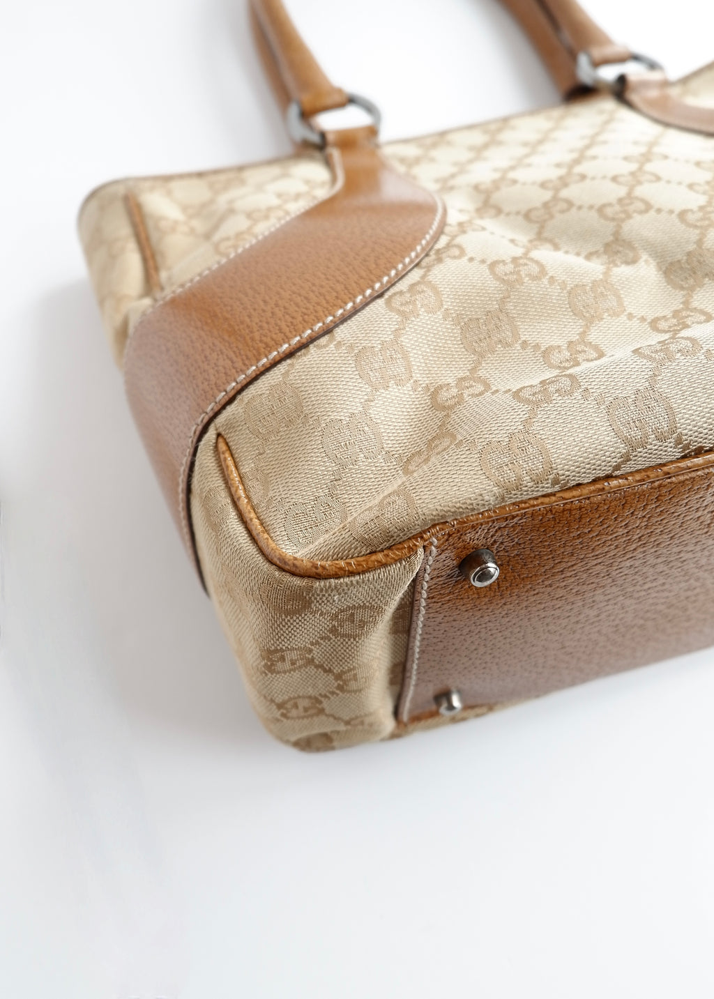 Authentic Preowned Gucci Caramel Brown GG Canvas Shoulder Bag
