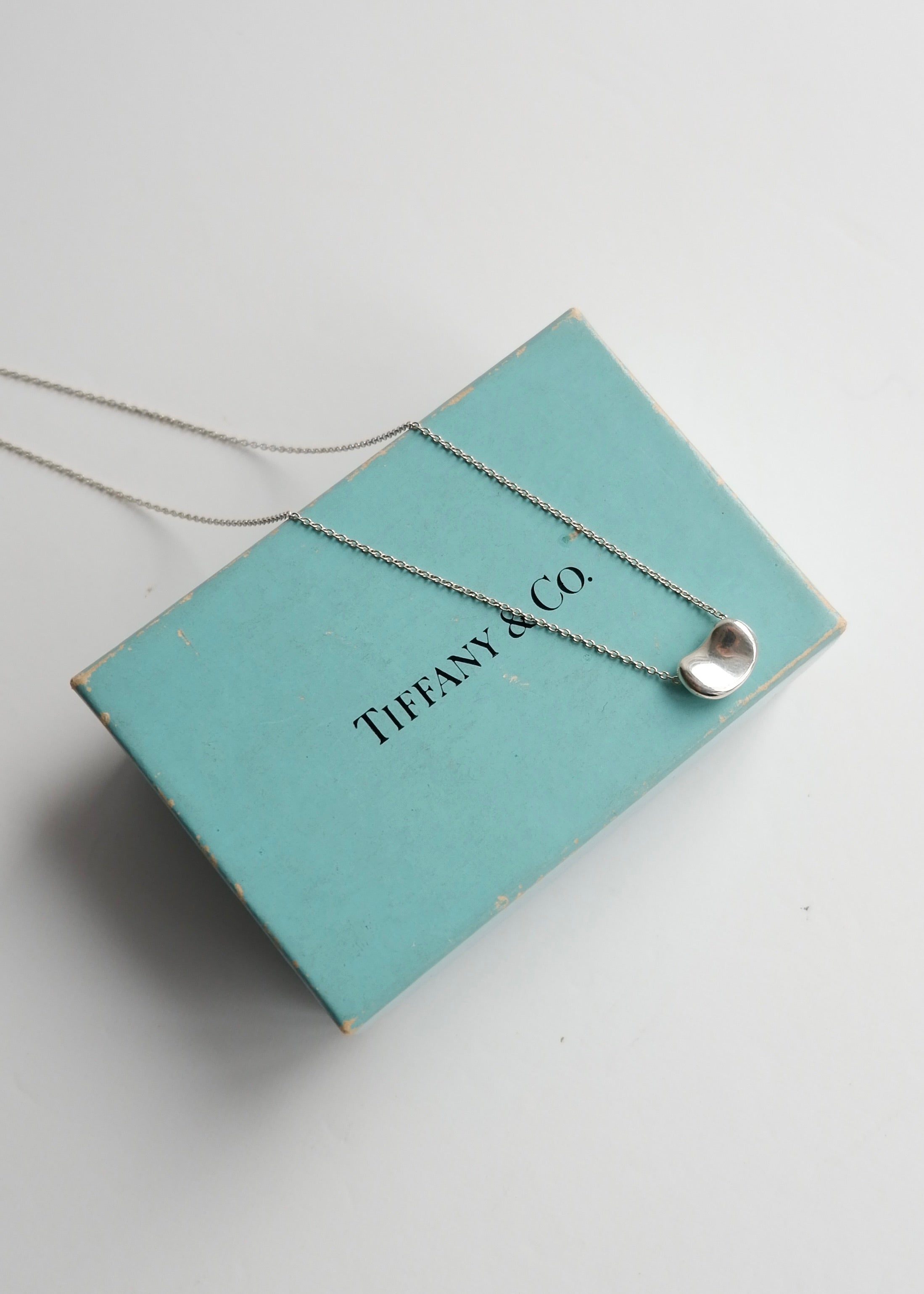 Authentique Collier Tiffany Cœur en Argent avec Boîte