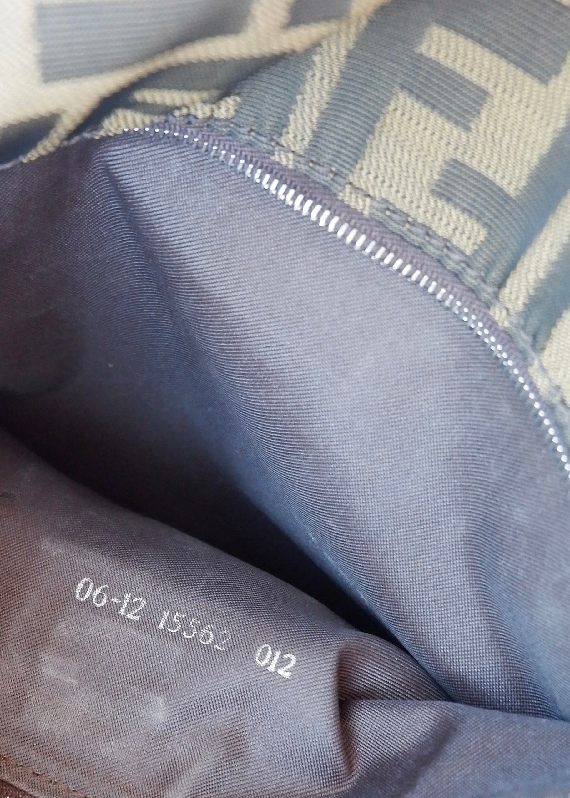 Preowned Vintage Fendi Brown Zucca Canvas Shoulder Tote