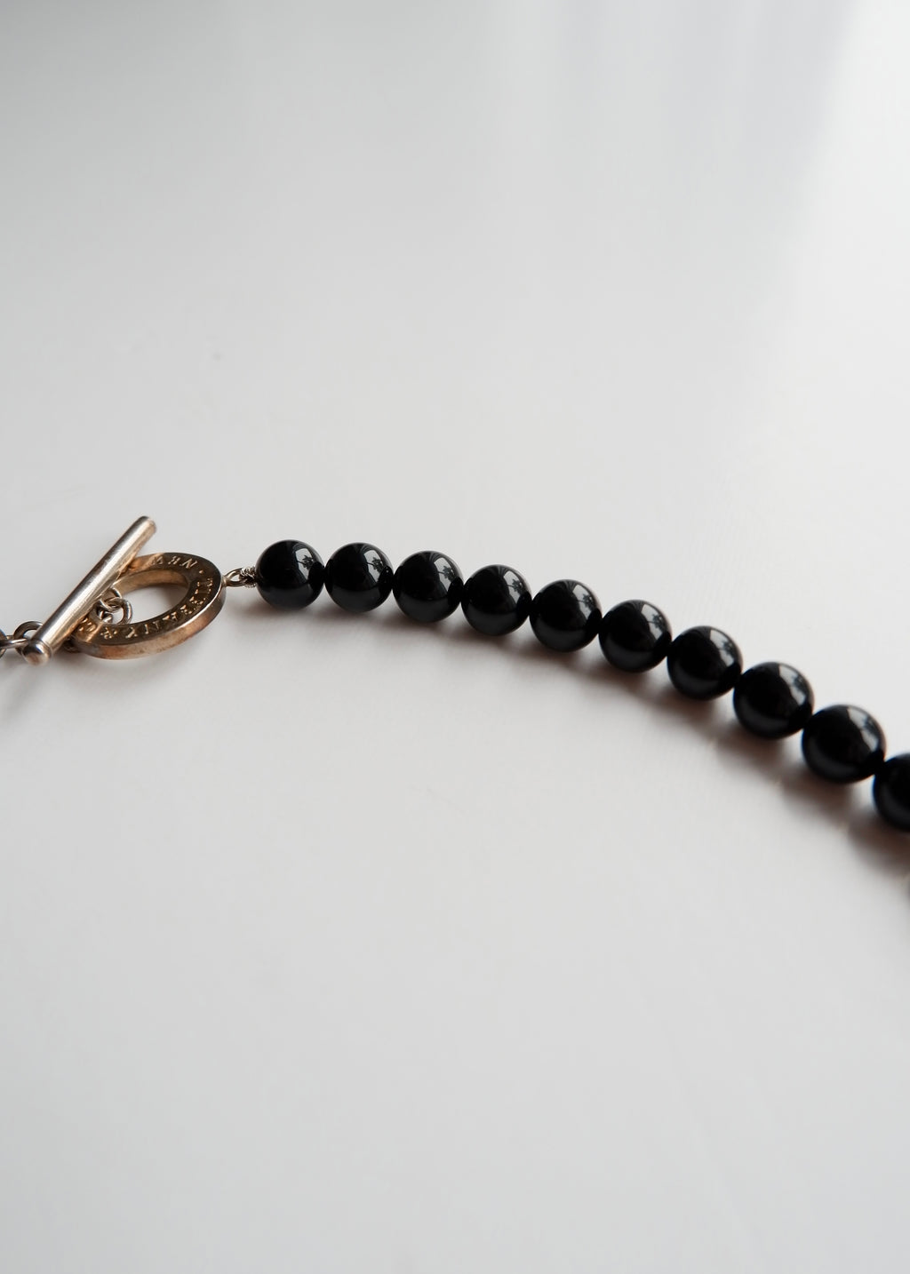 Preowned Tiffany & Co. Black Onyx Bead Necklace