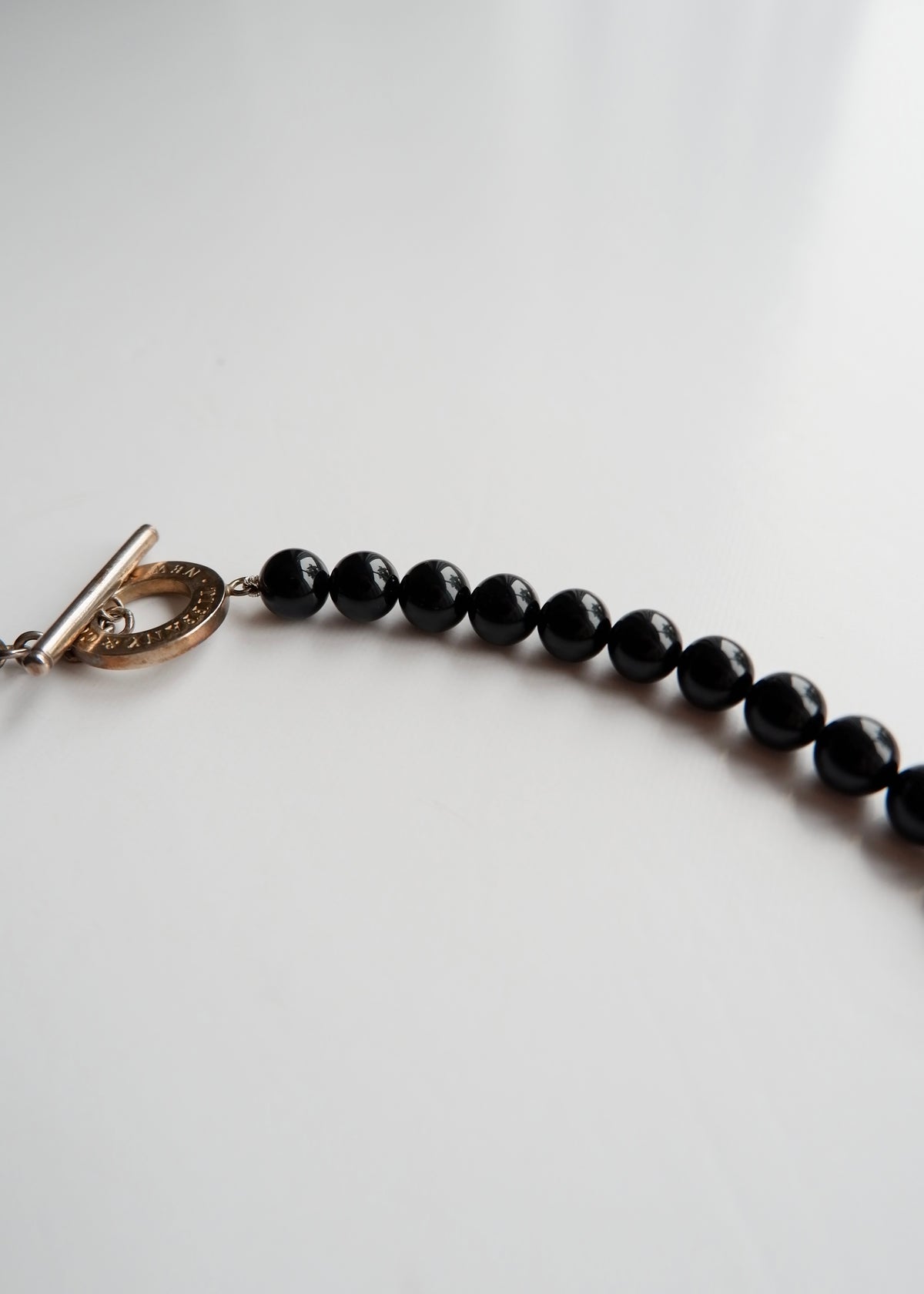 Preowned Tiffany & Co. Black Onyx Bead Necklace
