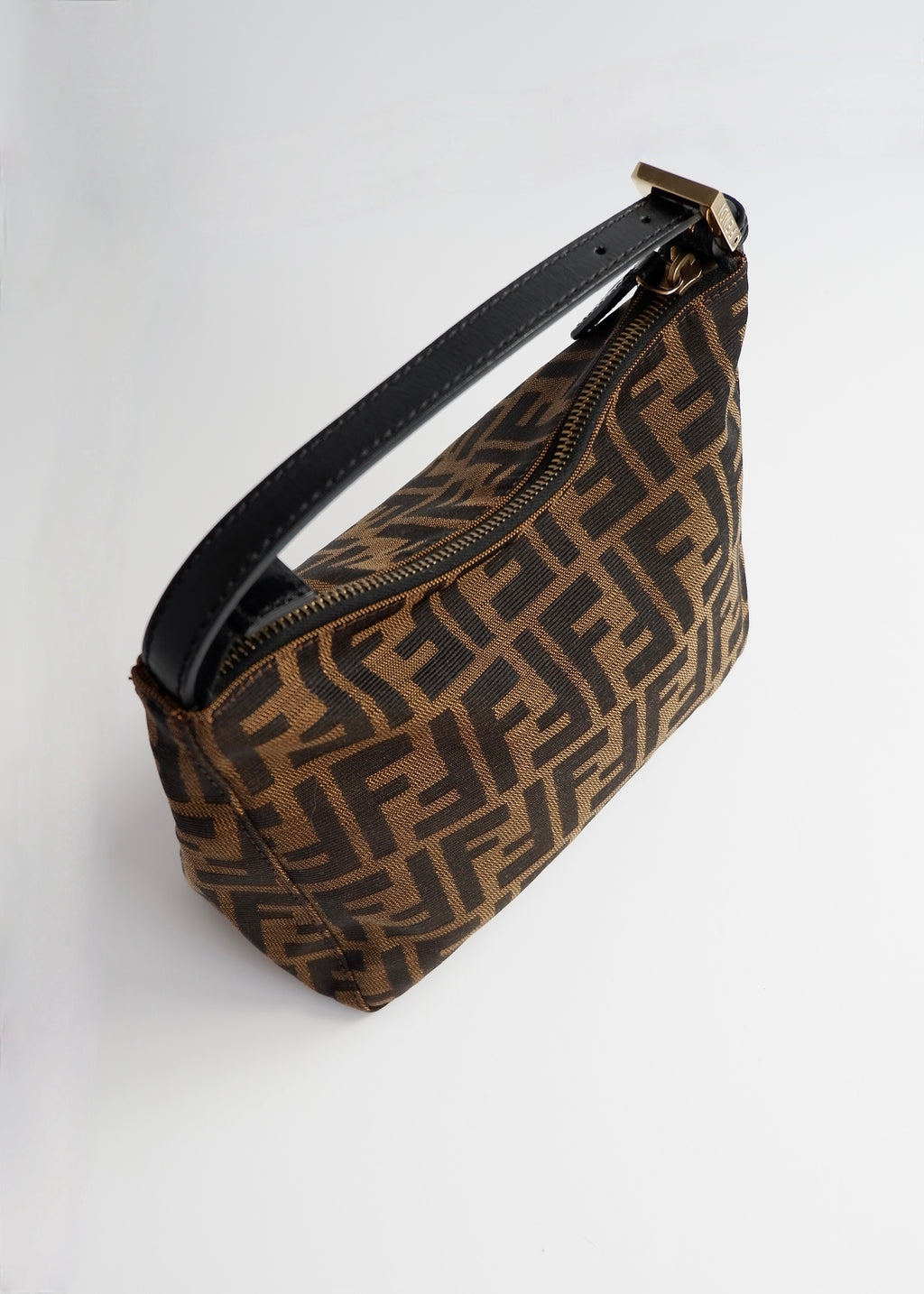 Preowned Fendi Zucca Print Micro Handbag