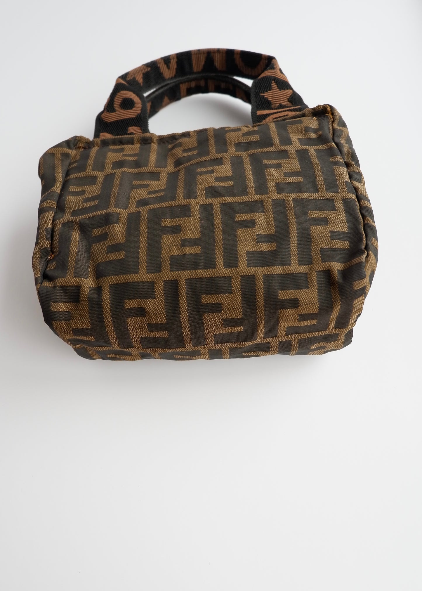 Authentic Preowned Vintage Fendi Brown Zucca Micro Handbag