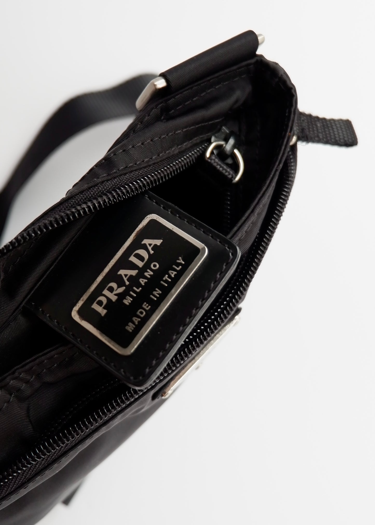 Authentic Preowned Prada Black Nylon Crossbody