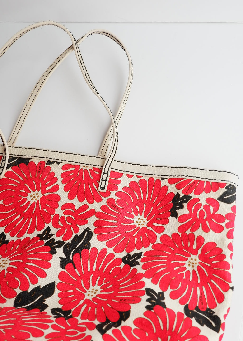 Authentic Preowned Fendi Red Floral Tote Bag