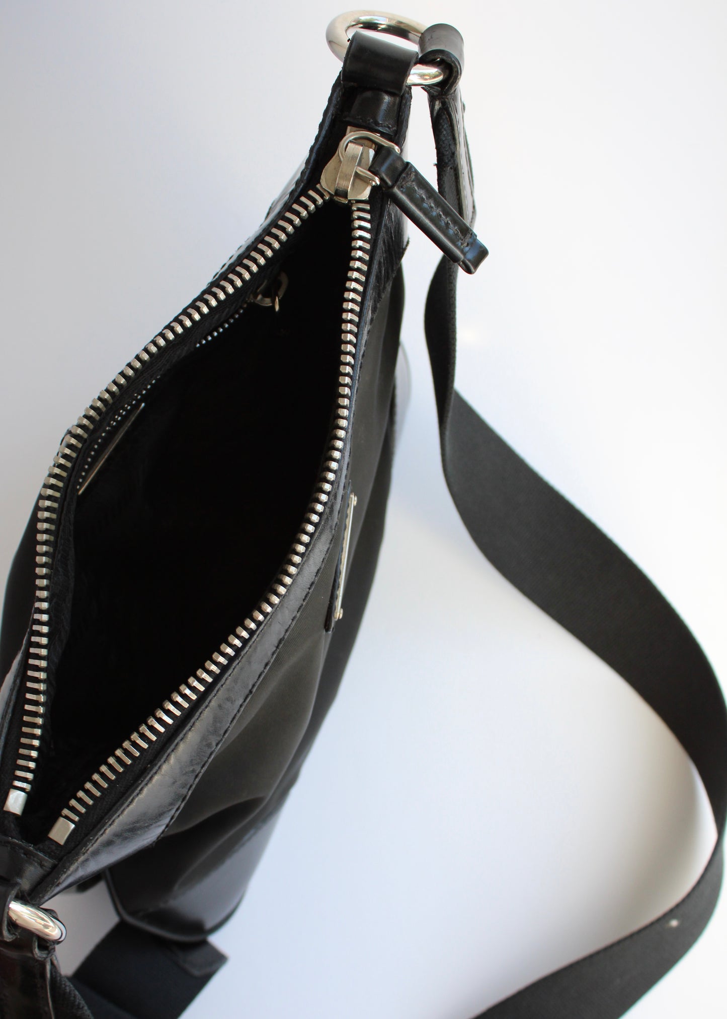 Authentic Preowned Prada Black Nylon/Leather Crossbody Bag
