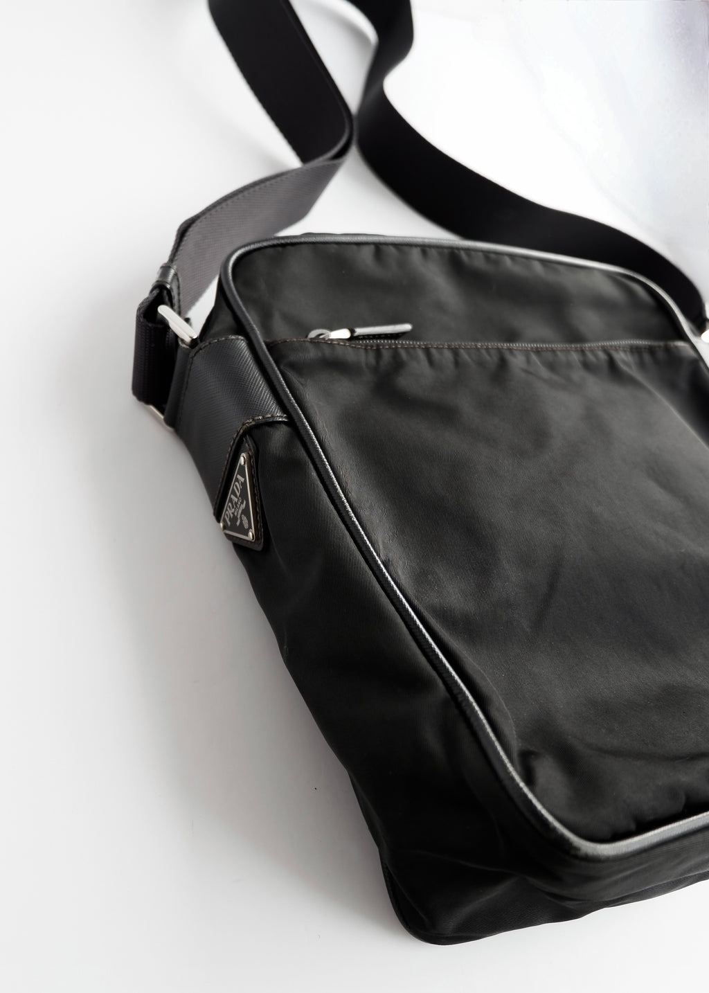 Authentic Preowned Prada Black Nylon Crossbody Bag