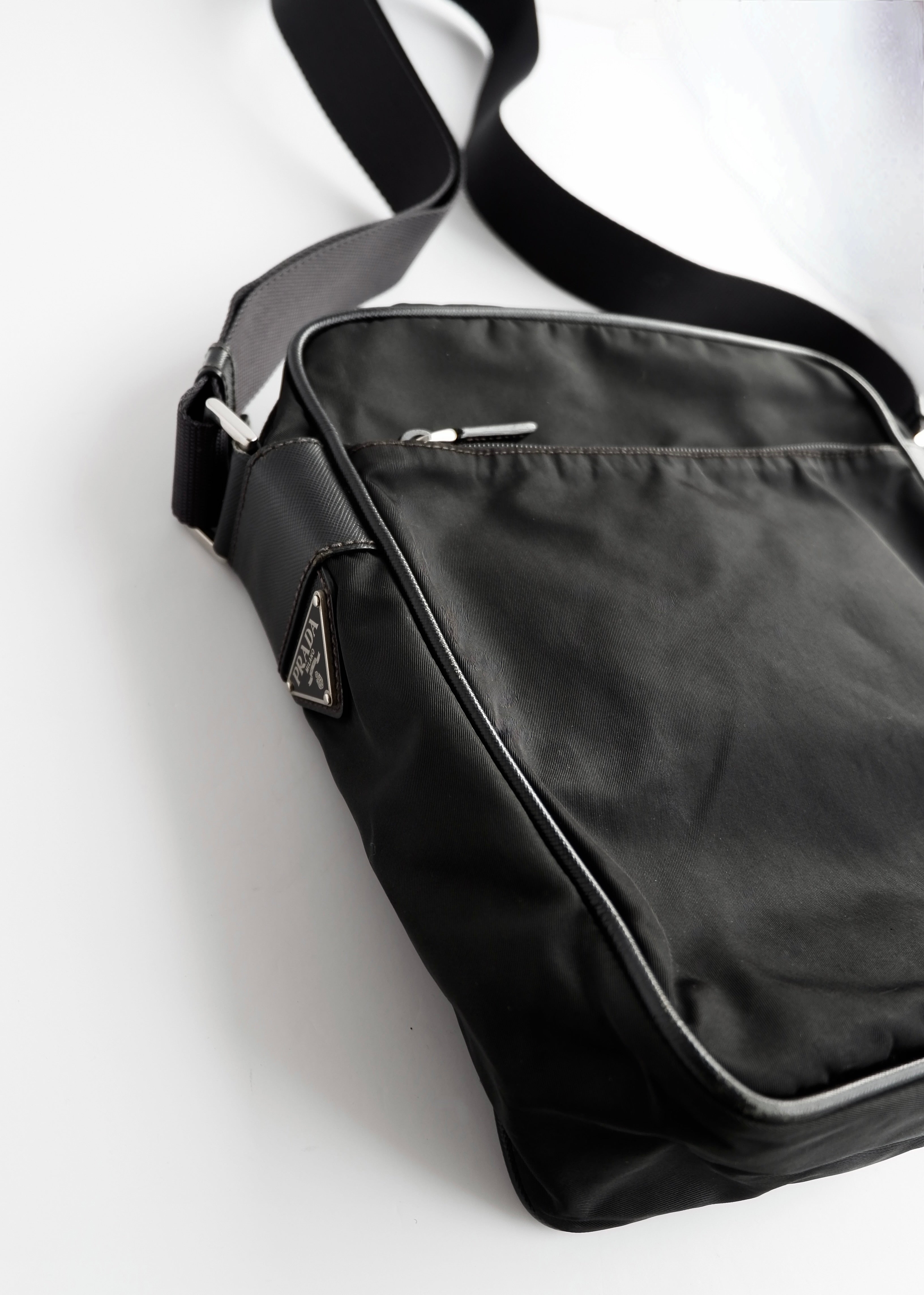 Authentic Preowned Prada Black Nylon Crossbody Bag