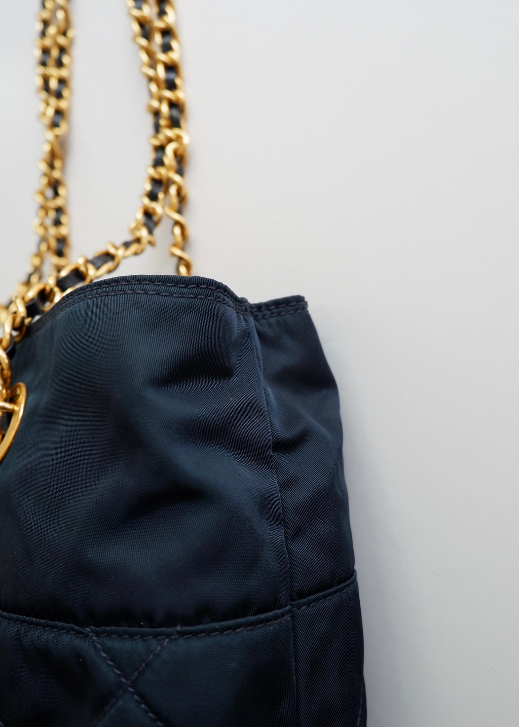 Authentic Preowned Prada Navy Quilted Nylon Shoulder Bag
