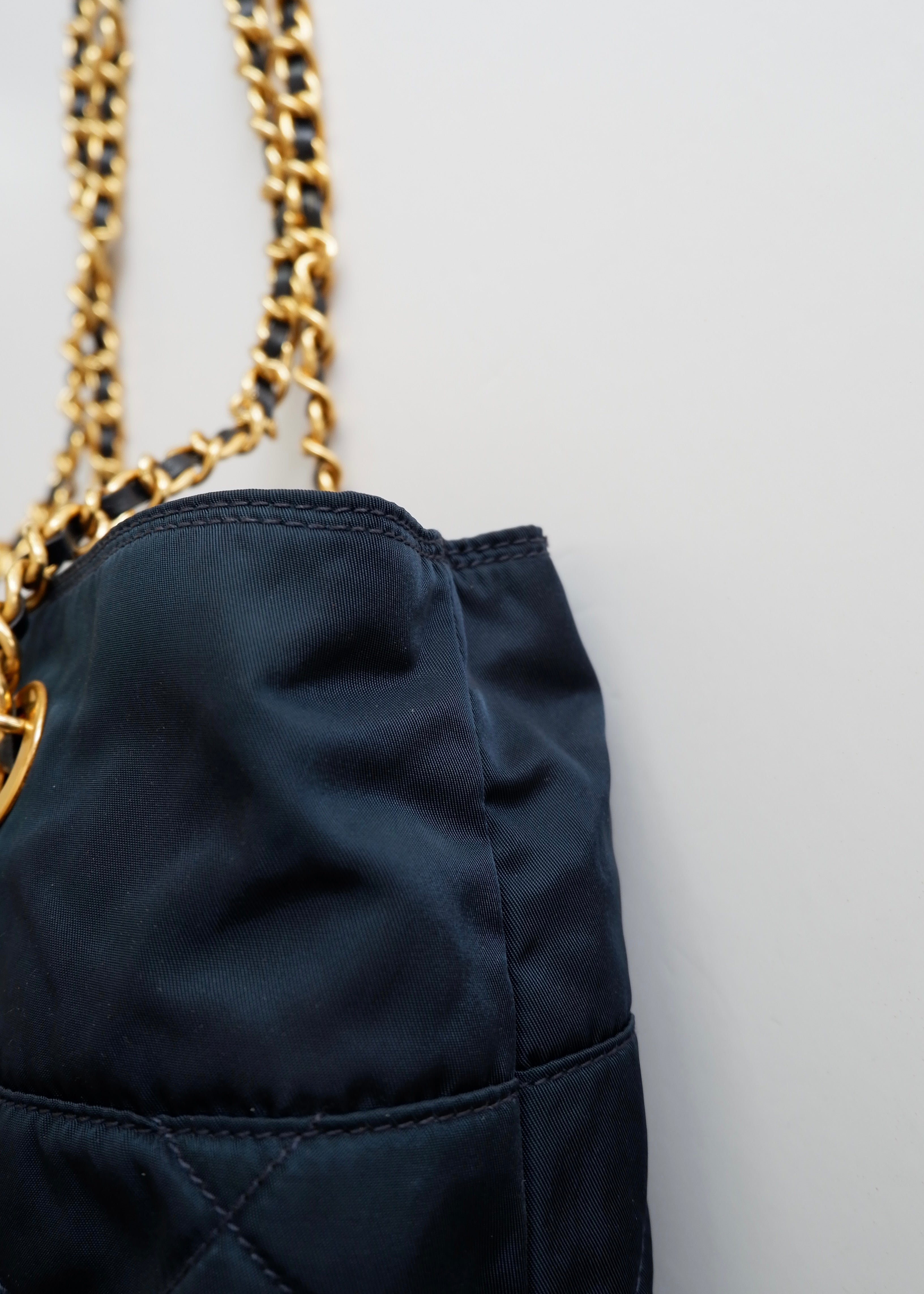 Authentic Preowned Prada Navy Quilted Nylon Shoulder Bag