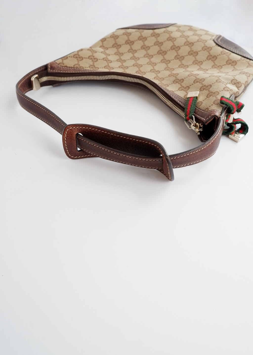 Preowned Gucci Brown GG Canvas Princy Shoulder Bag
