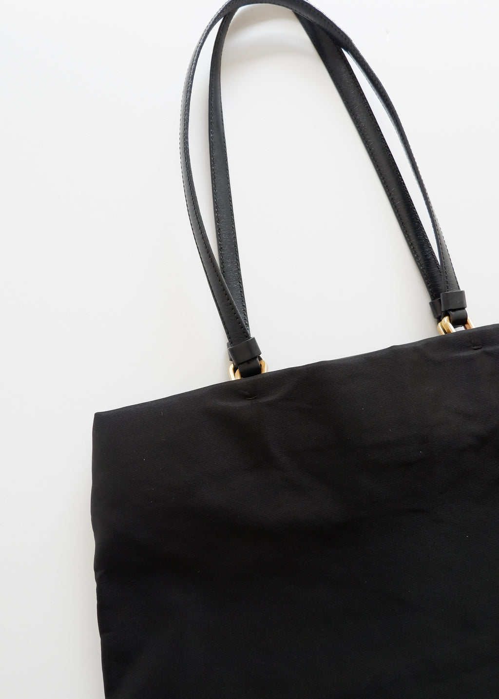 Authentic Preowned Prada Black Nylon Shoulder Tote GHW
