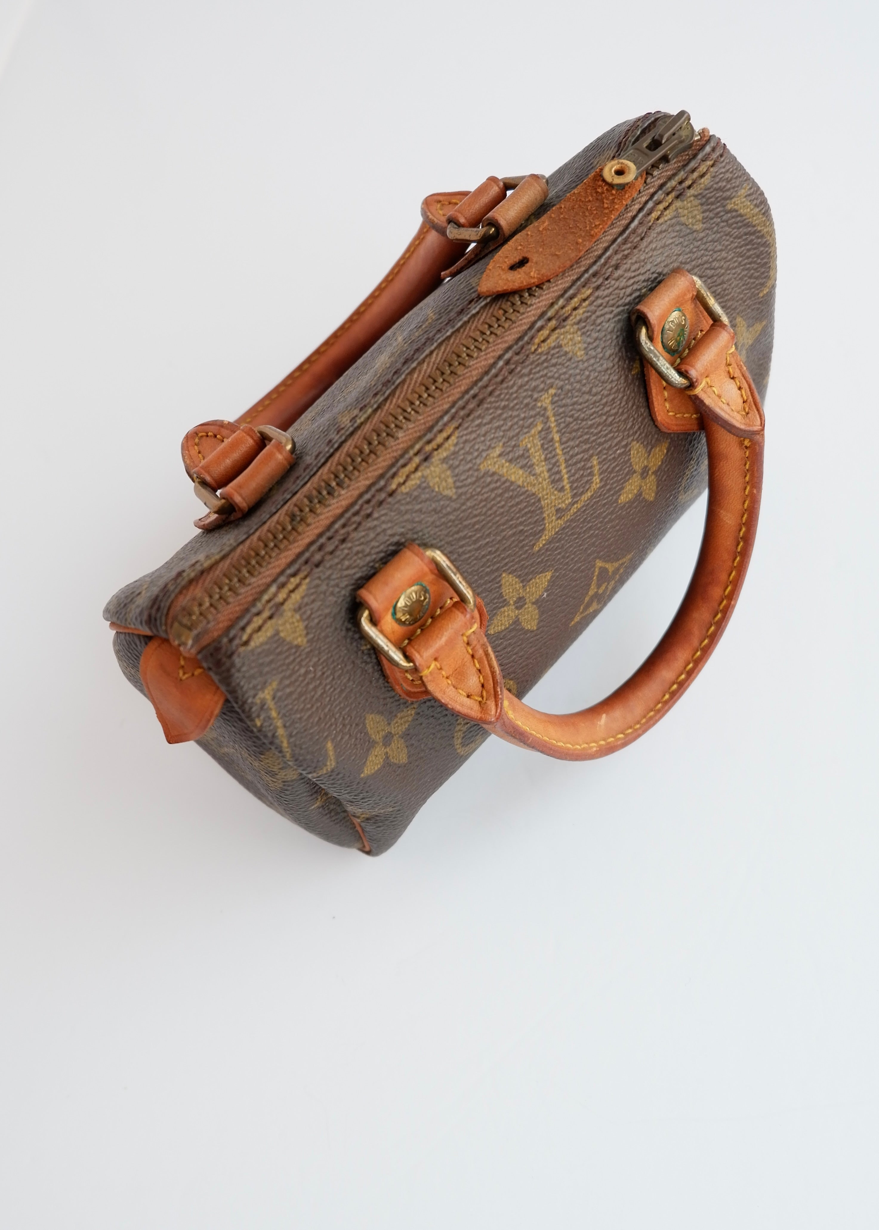 Authentic Preowned Vintage Louis Vuitton Monongram Nano Speedy (with strap)