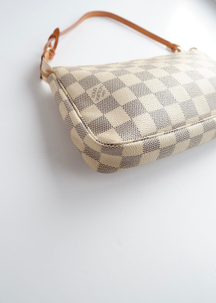 Authentic Preowned Louis Vuitton Damier Azur Pochette Accessories