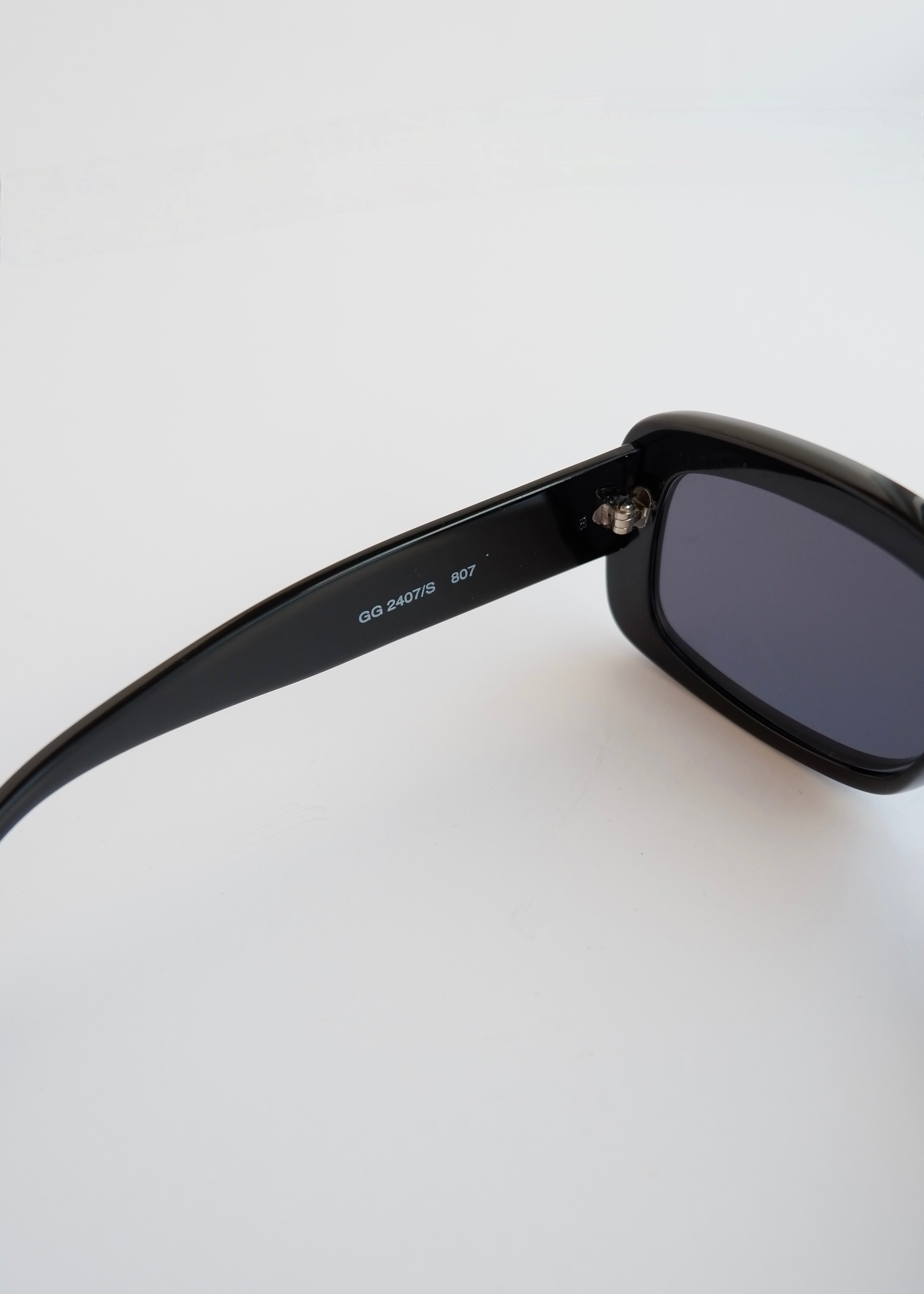 Authentic Preowned Gucci Black GG Logo Square Frame Sunglasses