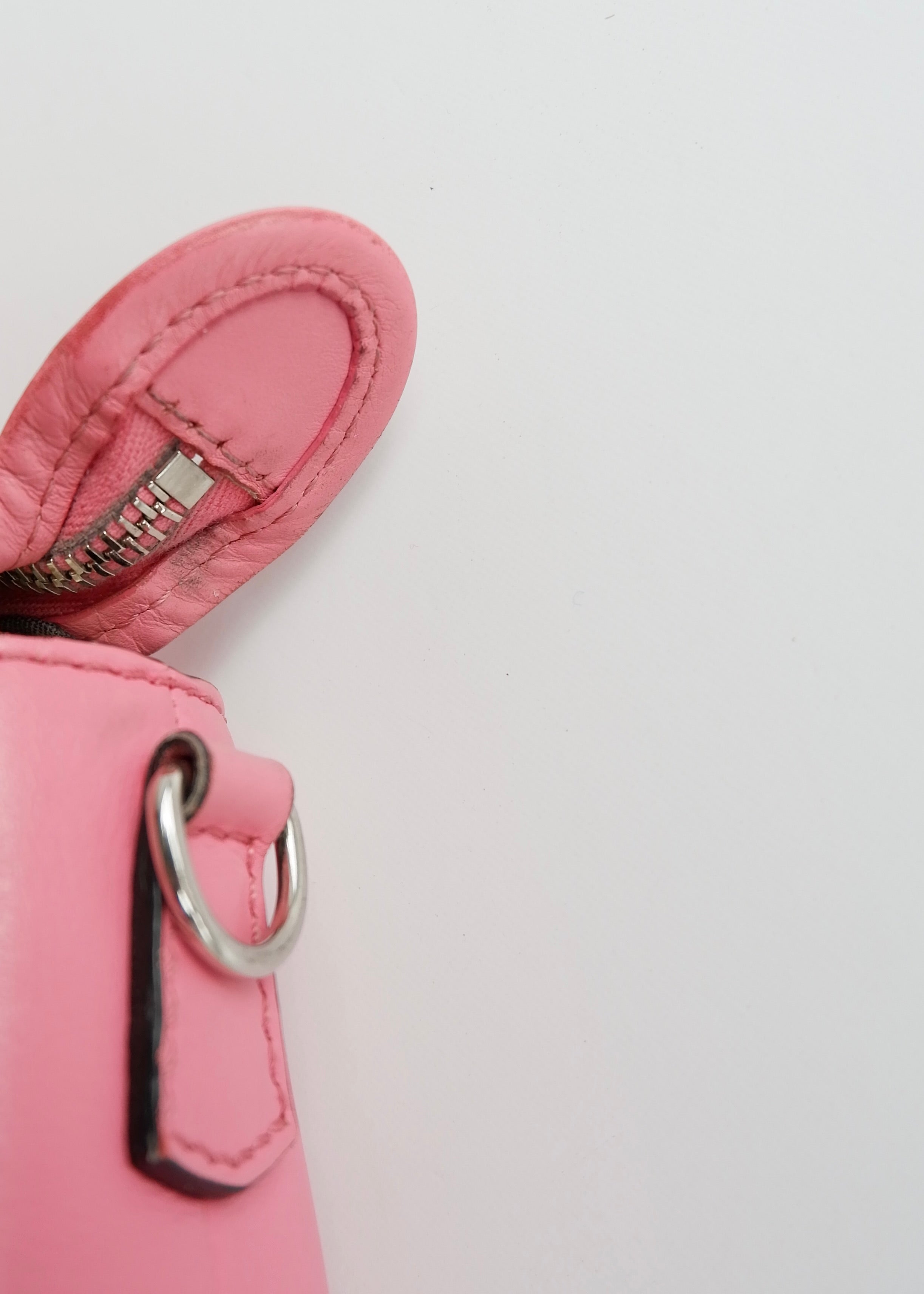 Authentique sac Fendi Mini By The Way en cuir rose d'occasion