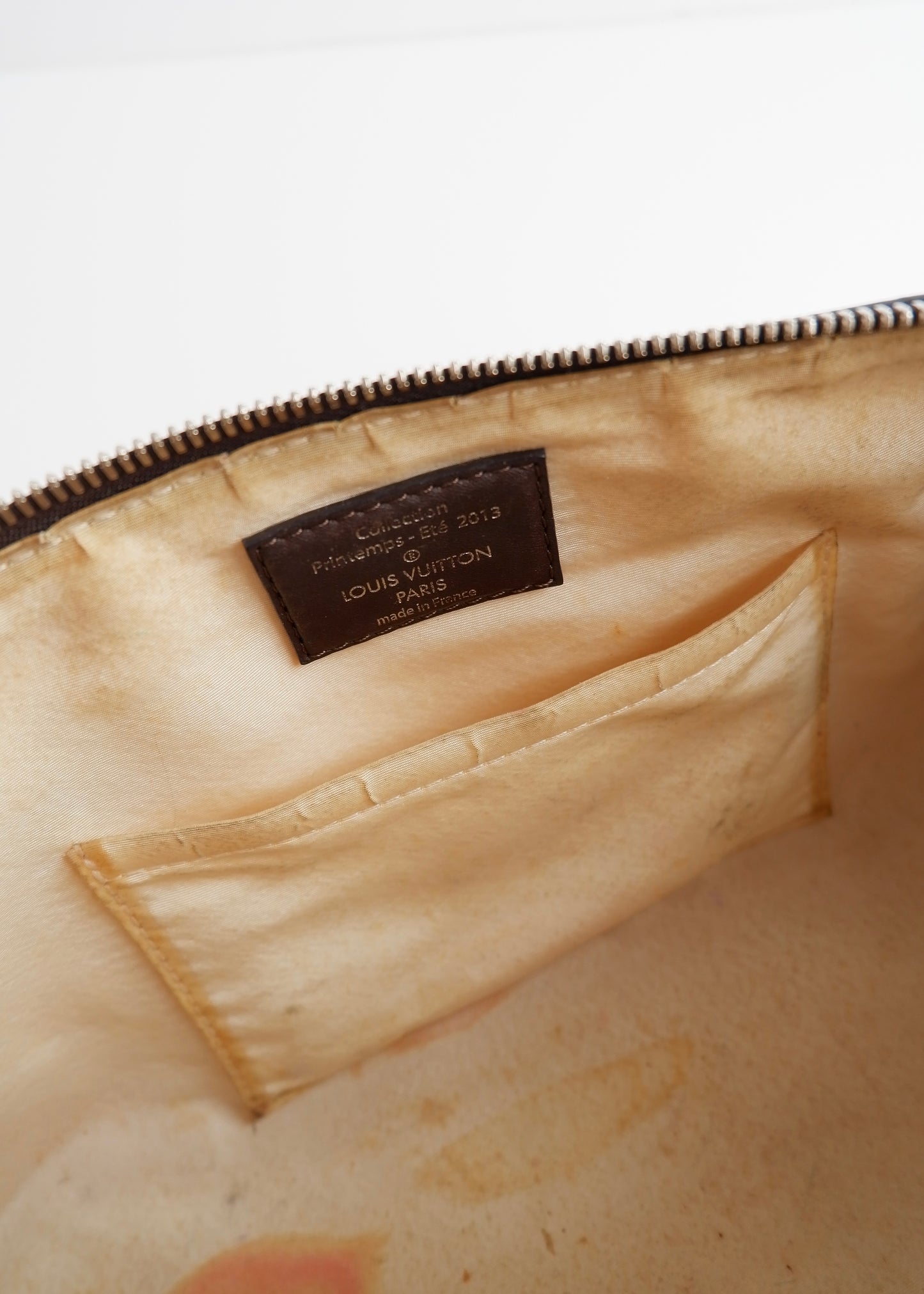 Authentic Preowned Louis Vuitton Damier Cubic Speedy East West Leather Brown Special Edition (Spring 2013) Hand Bag