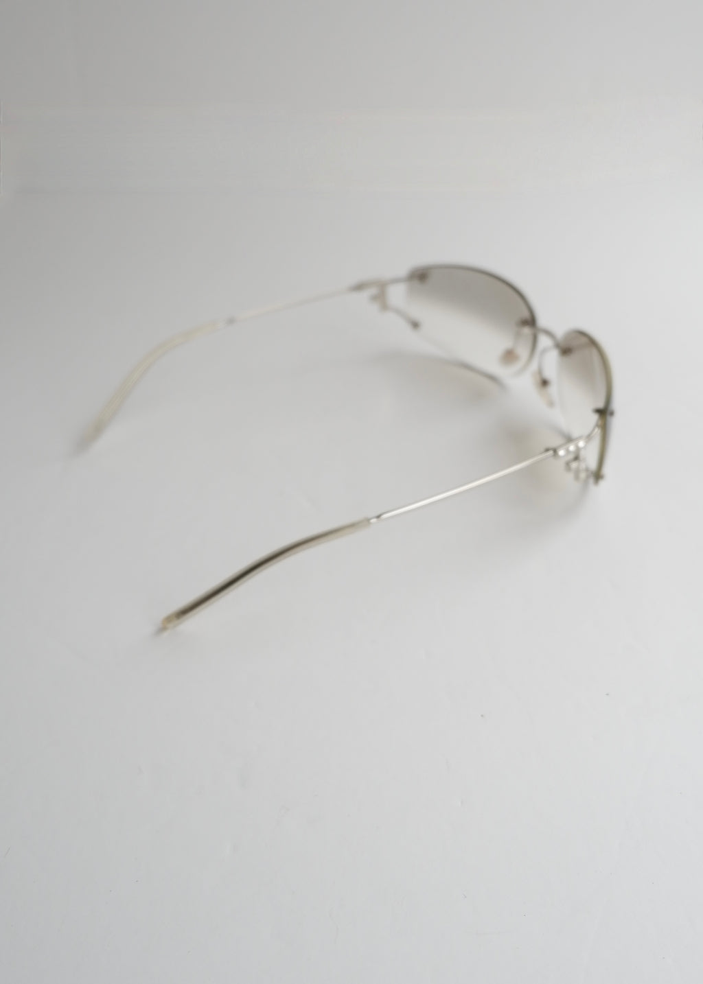 Preowned Fendi Transparent Frame Sunglasses