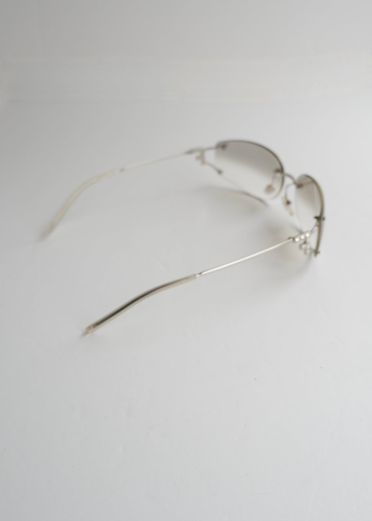 Preowned Fendi Transparent Frame Sunglasses