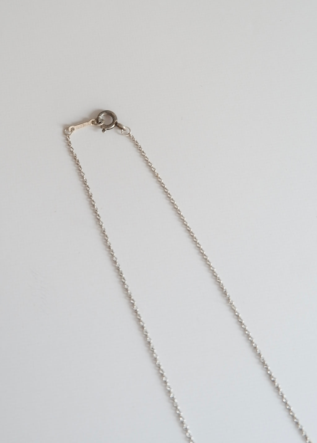 Authentique collier Tiffany en argent avec pendentif haricot d'occasion