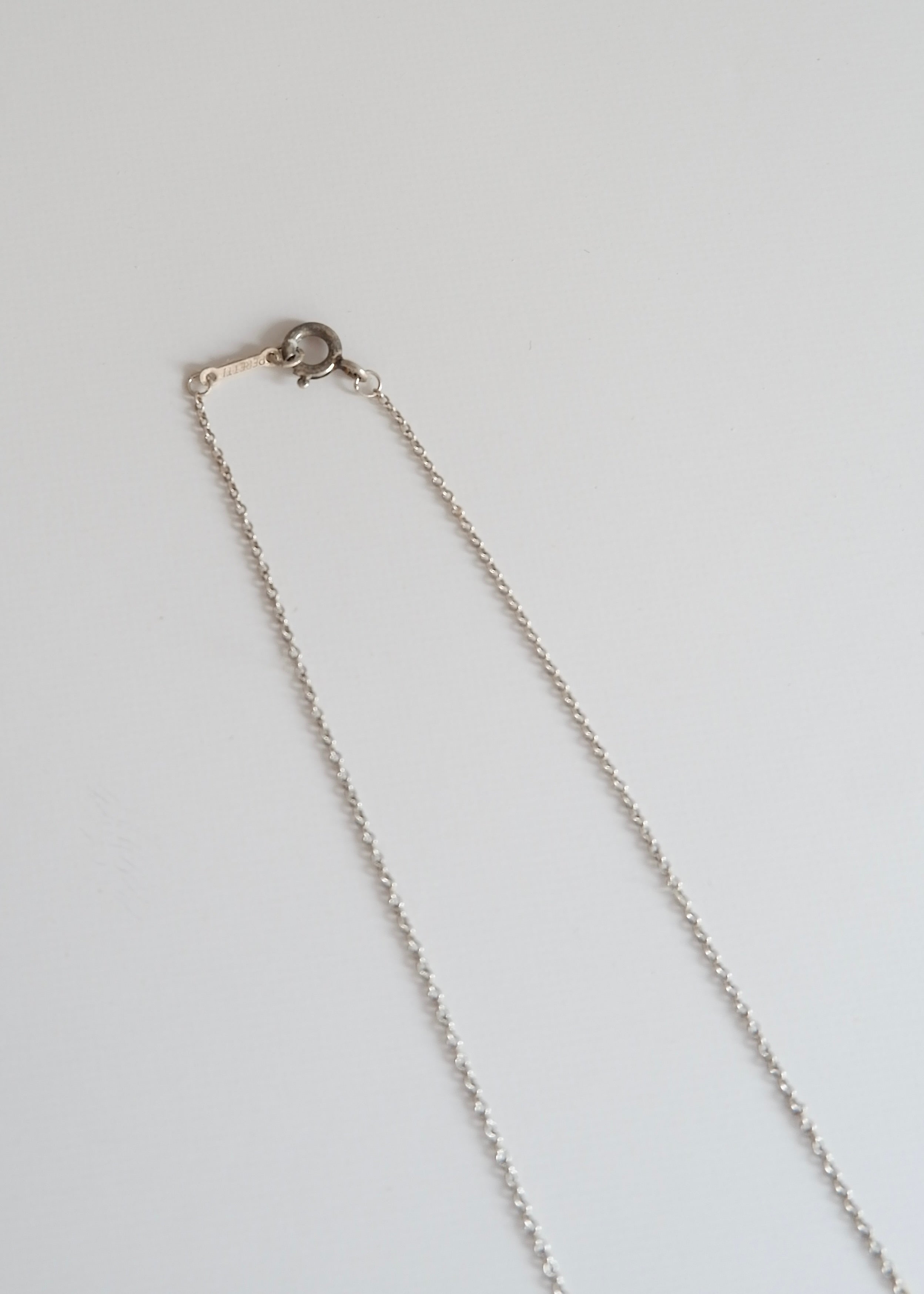 Authentique collier Tiffany en argent avec pendentif haricot d'occasion