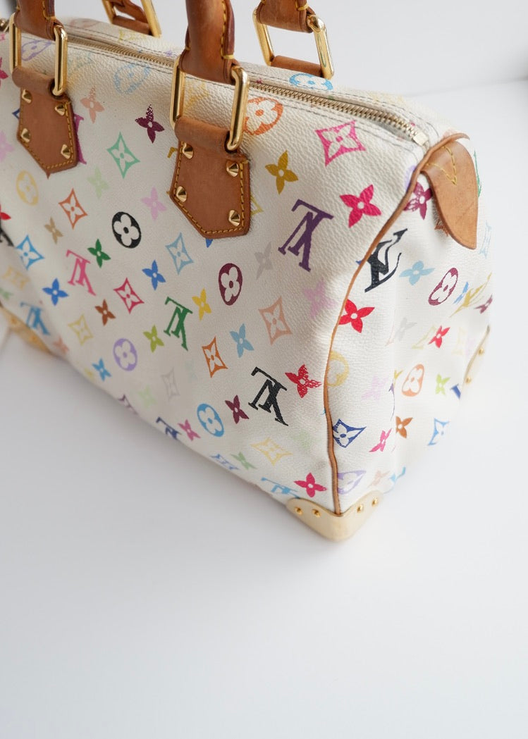 Authentic Preowned Louis Vuitton Monogram Multi-Color Speedy 30 Bag