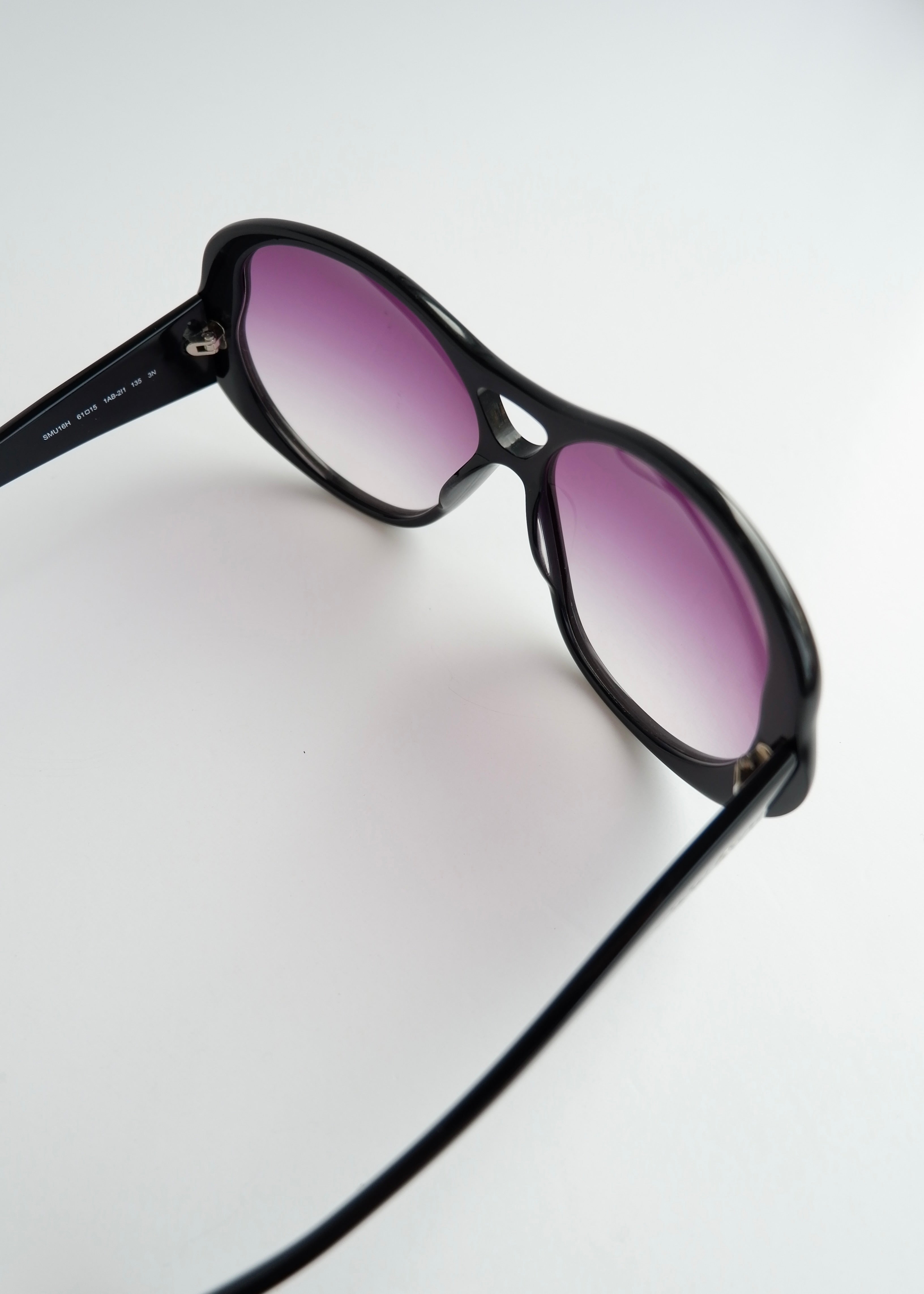 Authentic Preowned Miu Miu Black/Purple Frame Oversized Sunglasses