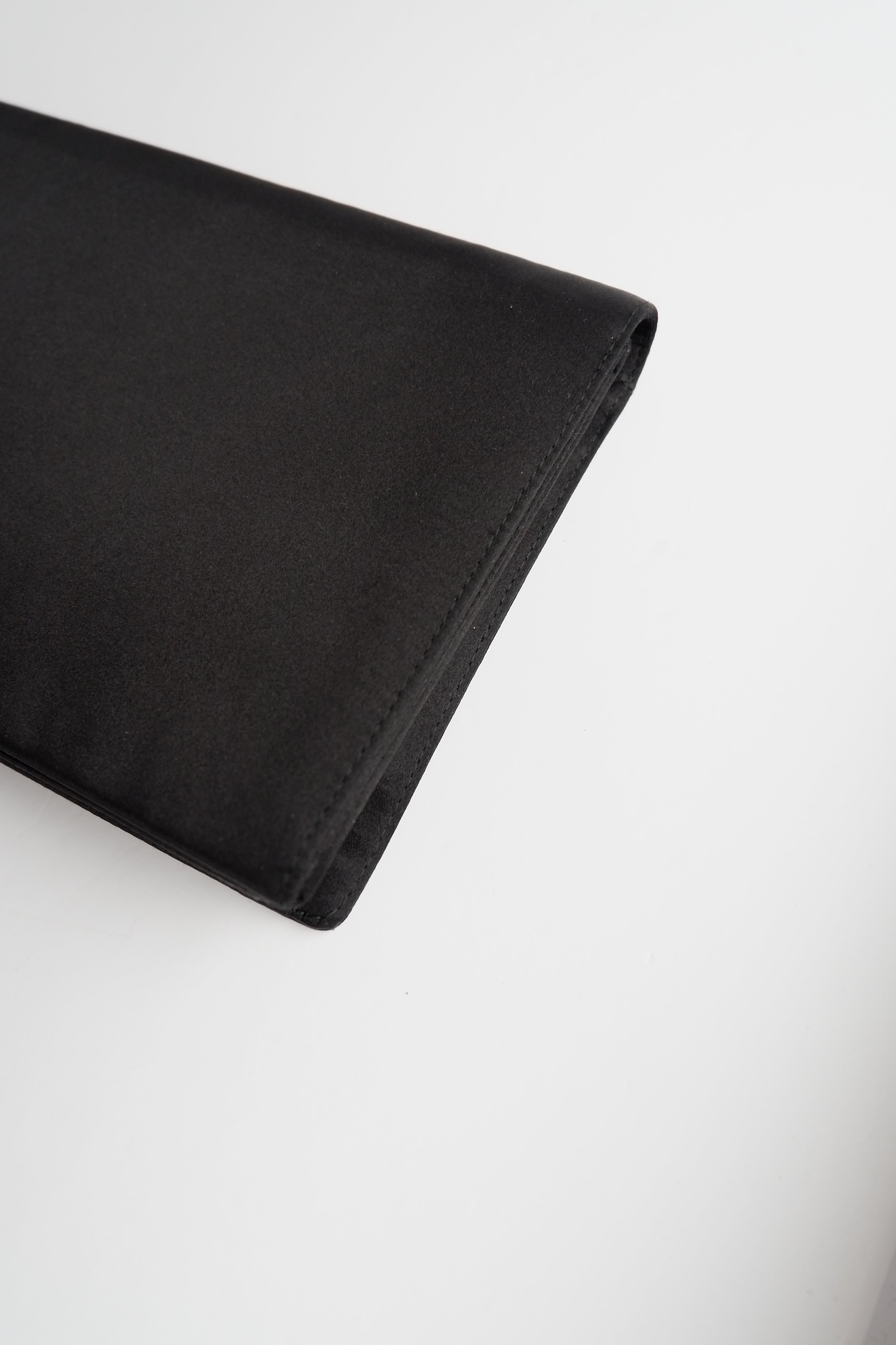Authentic Preowned Prada Black Satin Clutch