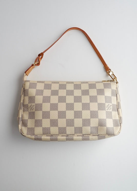 Authentic Preowned Louis Vuitton Damier Azur Pochette Accessories