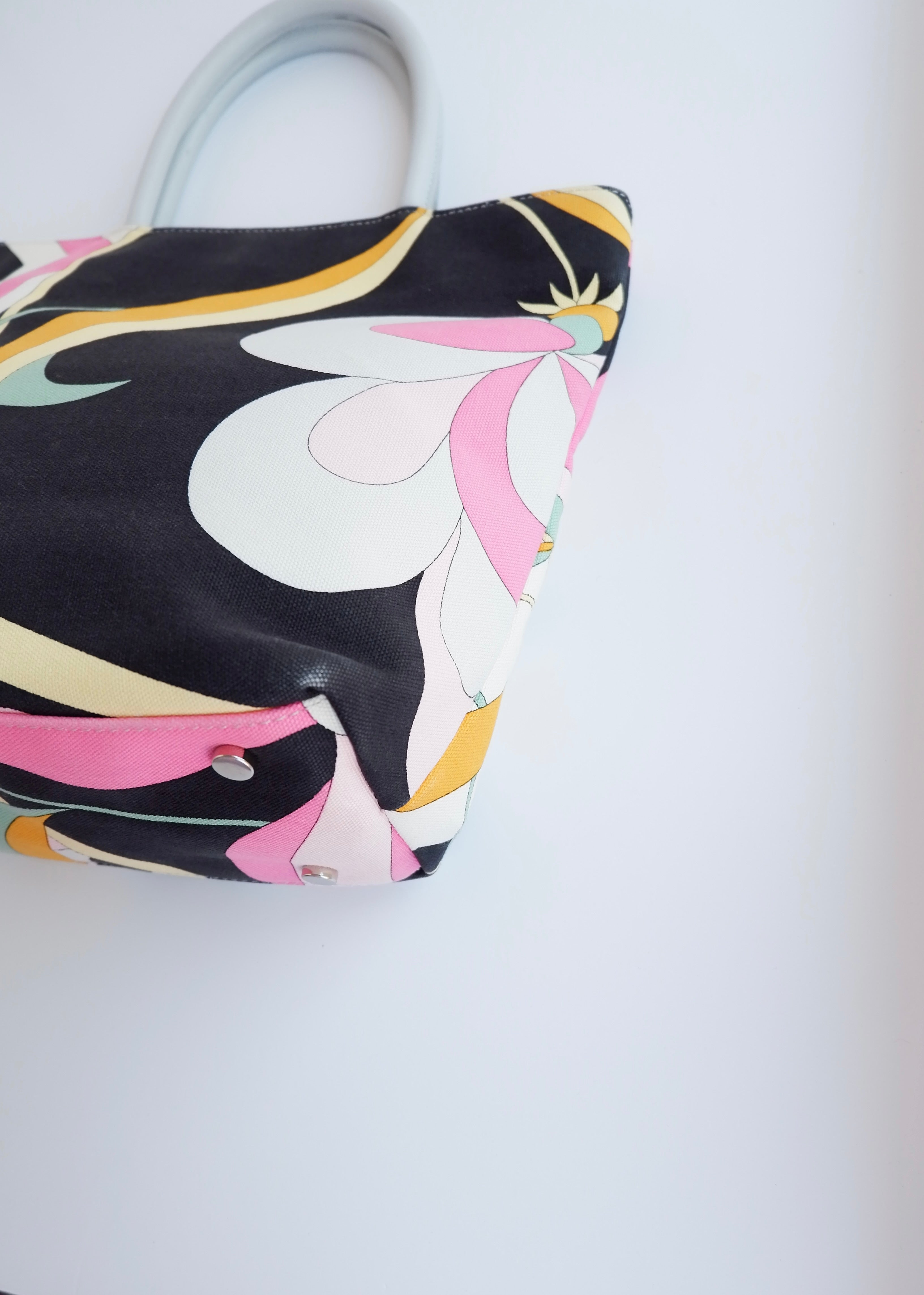 Authentique sac à main Emilio Pucci multicolore d'occasion