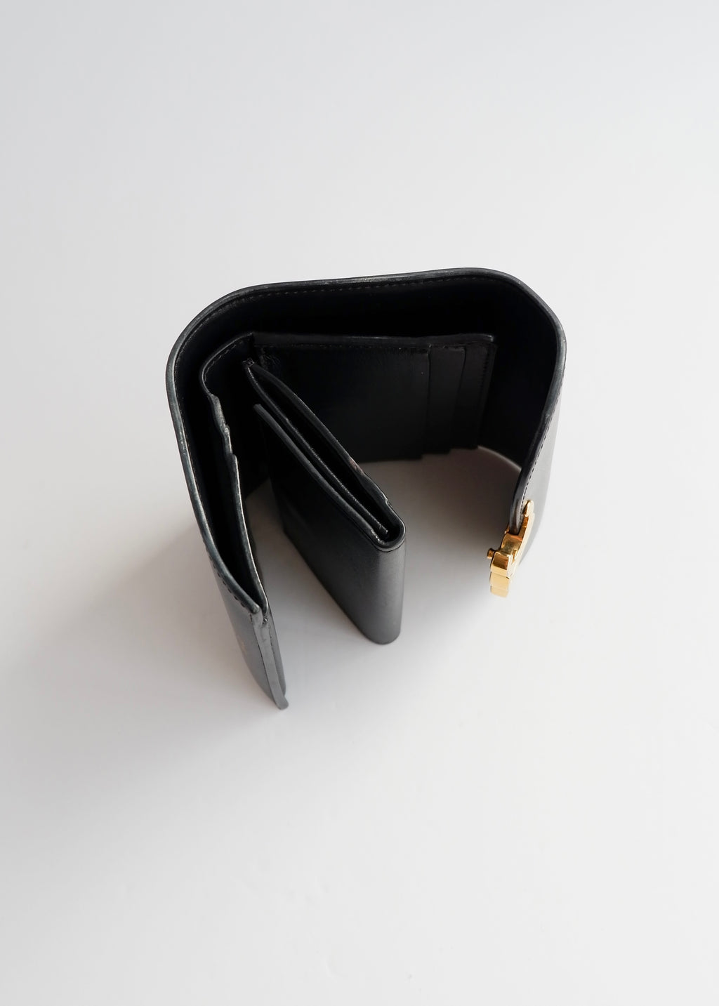Portefeuille Celine Triomphe noir authentique d'occasion